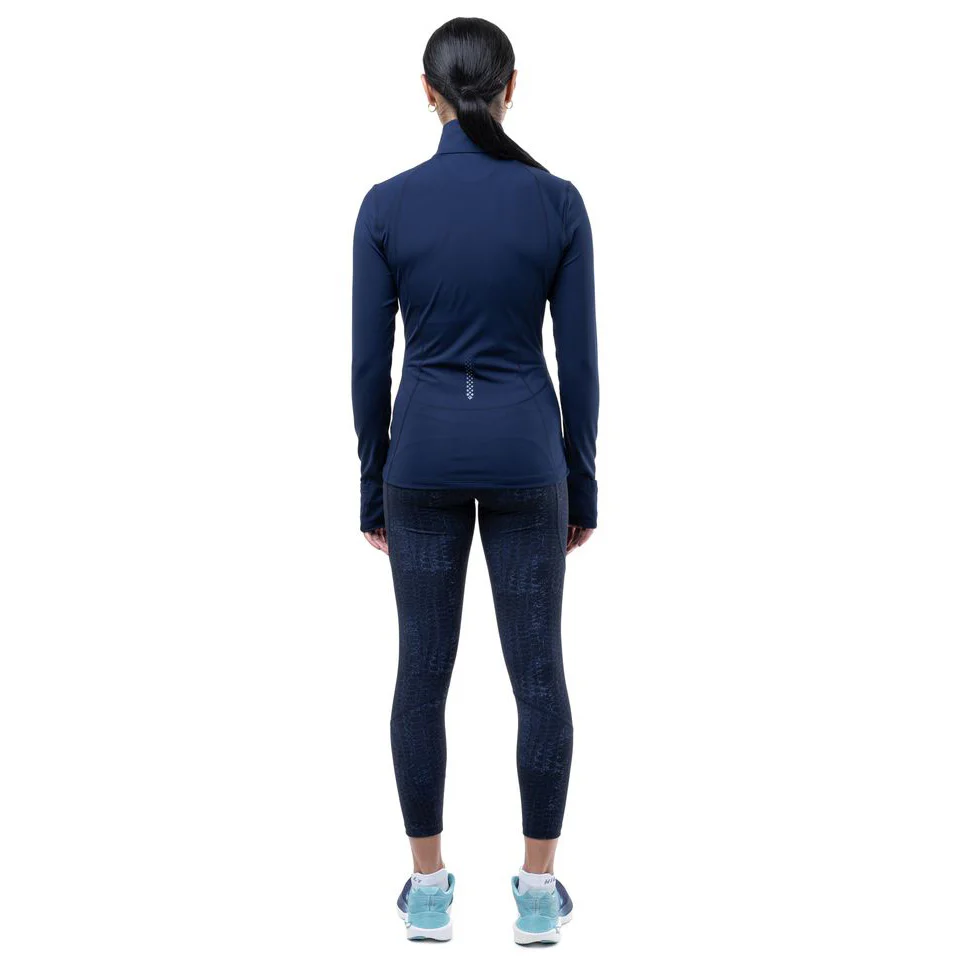 Women's Tech 7/8 Length Cropped Tights - Navy - Image 4