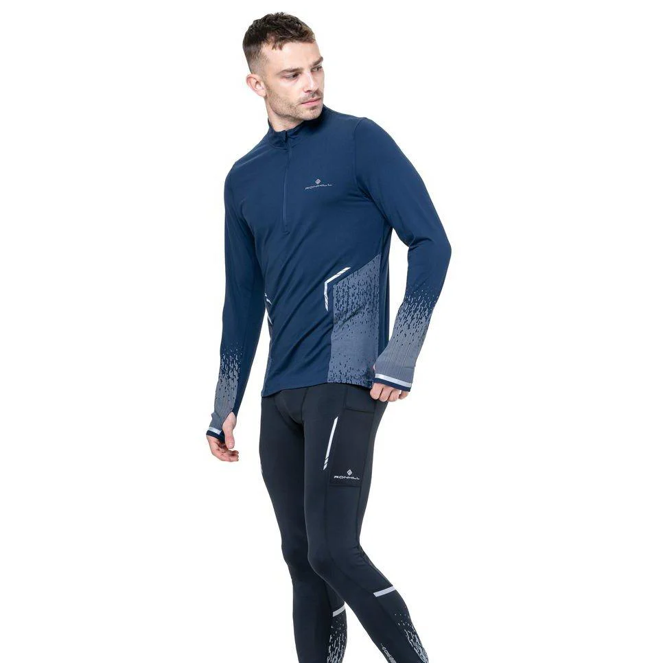 Men's Tech Reflect 1/2 Zip Base Layer Top - Navy - Image 5