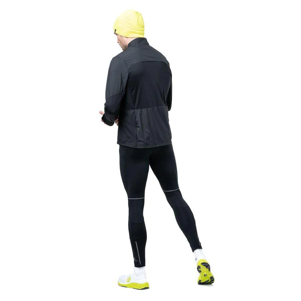 Men's Tech Wind-Block 1/2 Zip Mid Layer - Black - Image 4