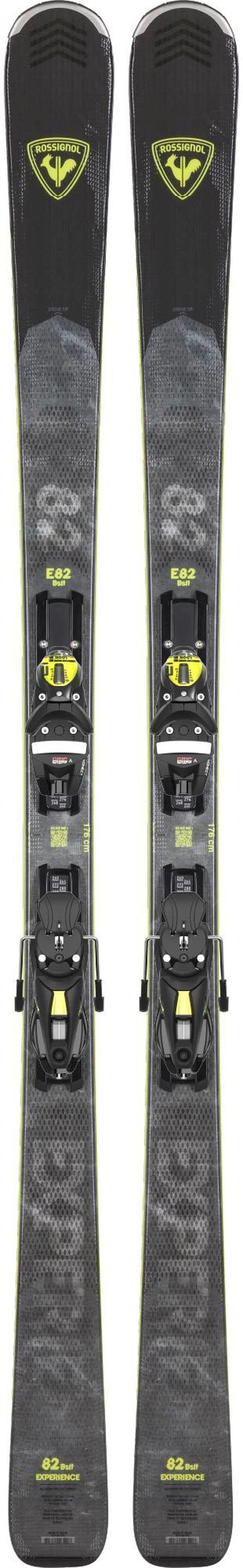 Men's Experience 82mm Basalt Piste Skis + NX12 Konect Ski Bindings - Black/Yellow - Image 2