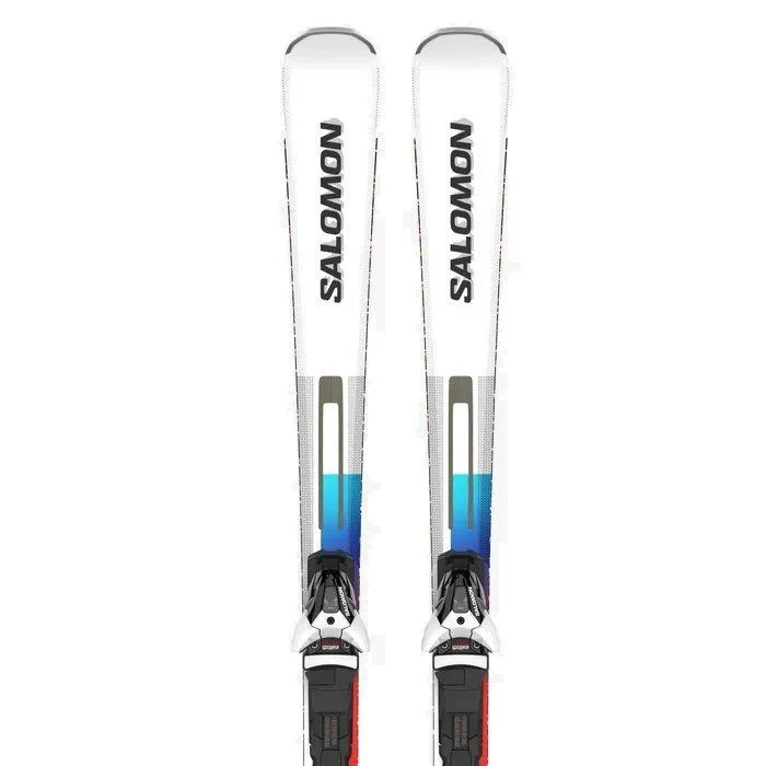 Addikt Piste Skis + Z12 GW F80 Bindings - White/Blue - Image 3