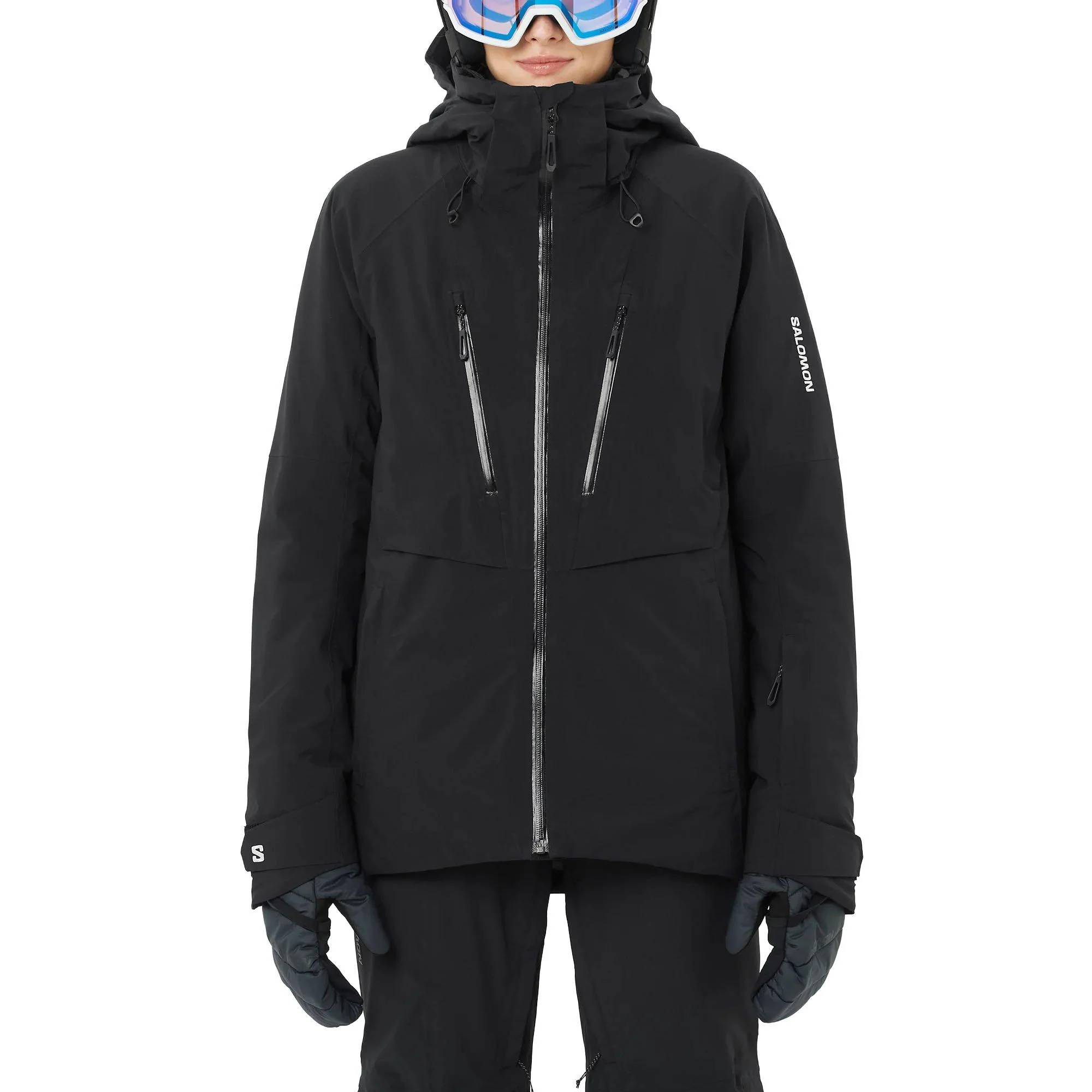 Women's Brilliant Insulated Ski Jacket - Black - Image 3