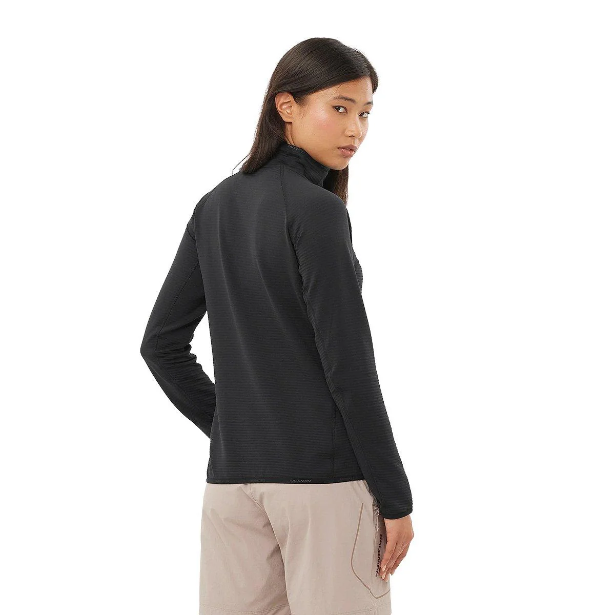 Women's Essential Lightwarm Half-Zip Fleece - Black - Image 3