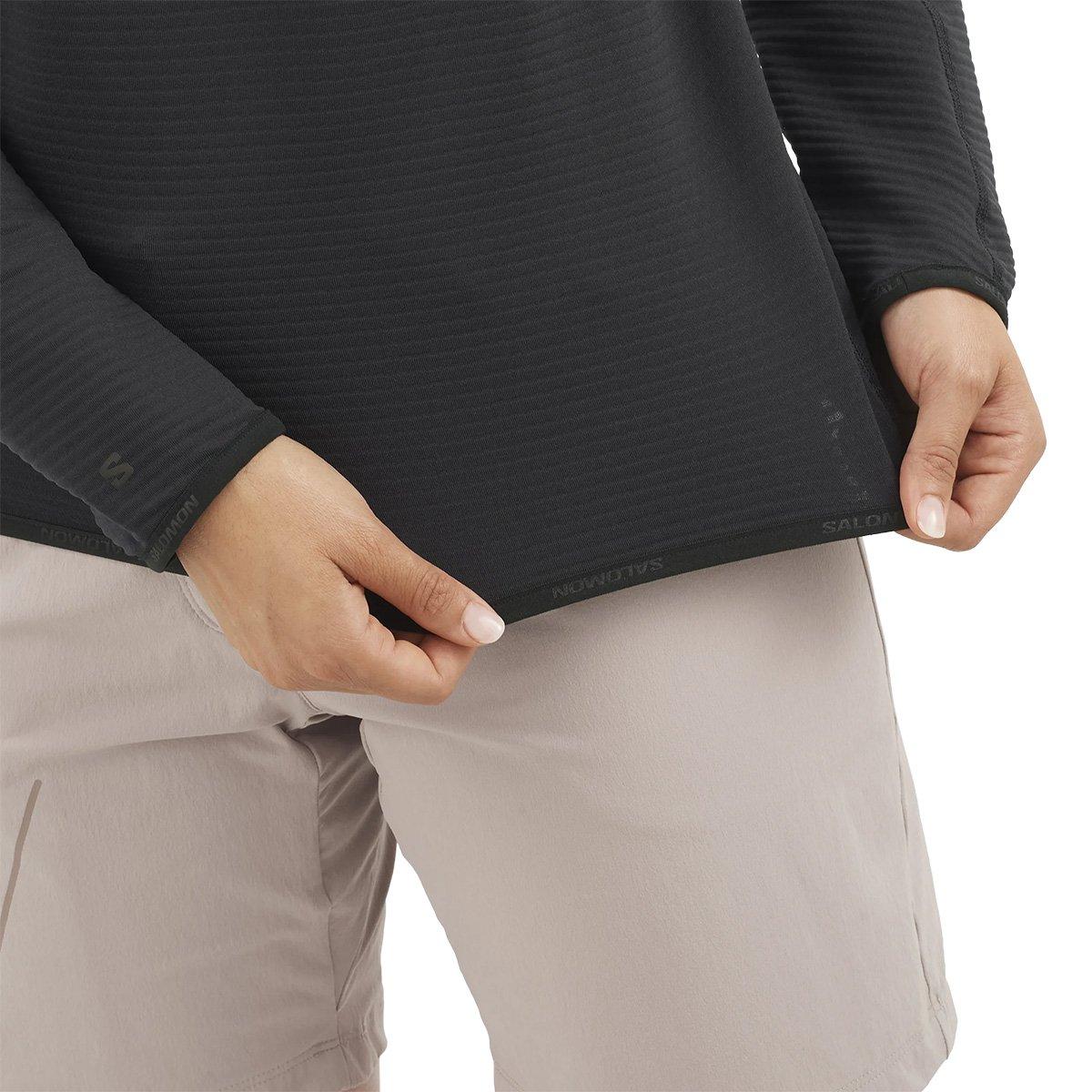 Women's Essential Lightwarm Half-Zip Fleece - Black - Image 5