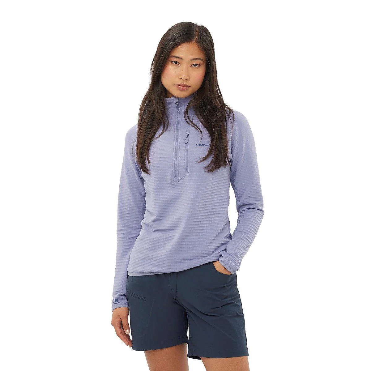 Women's Essential Lightwarm Half-Zip Fleece - Purple - Image 2