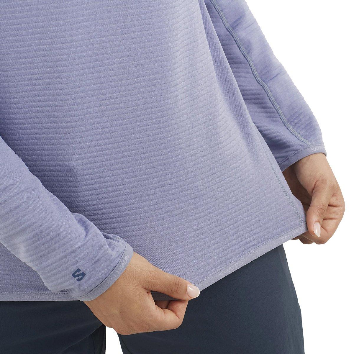 Women's Essential Lightwarm Half-Zip Fleece - Purple - Image 5
