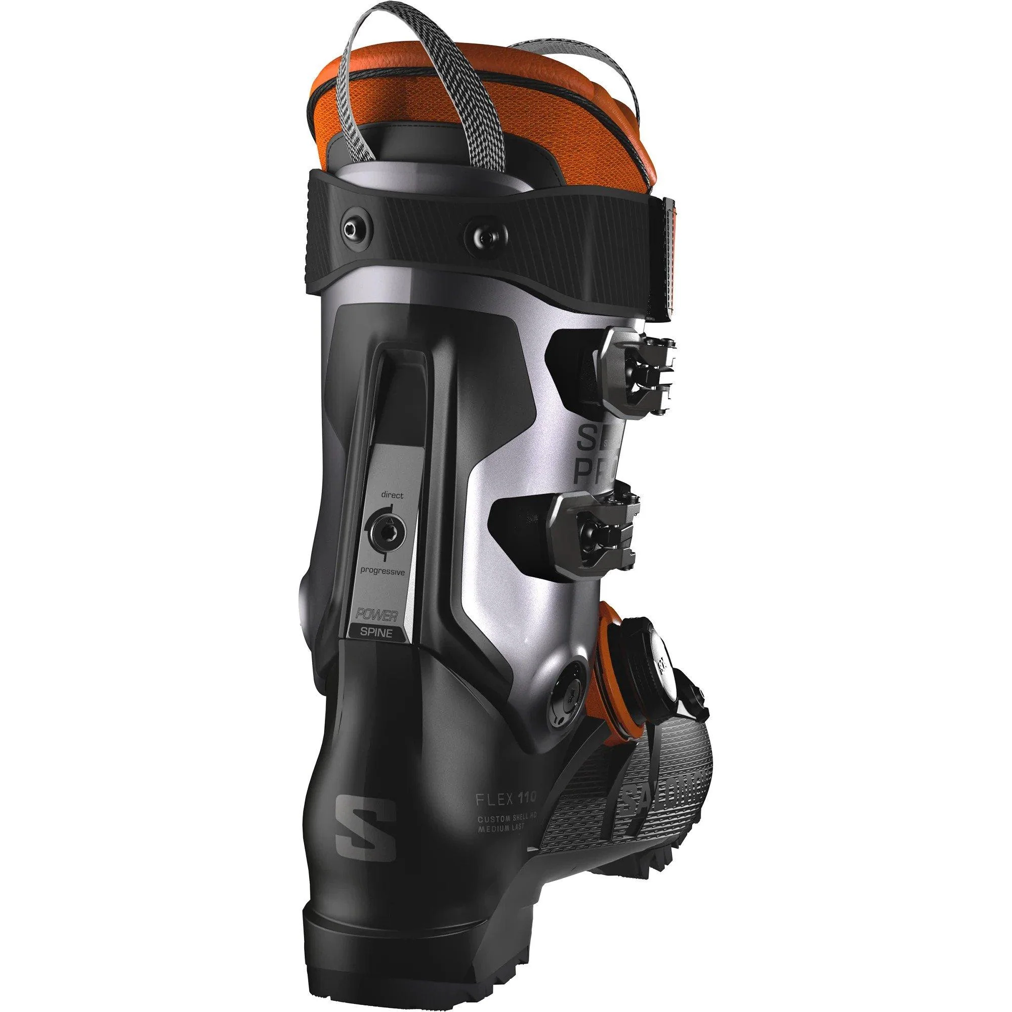 Men's S/Pro Supra BOA 110 Ski Boot - Black / Orange - Image 2