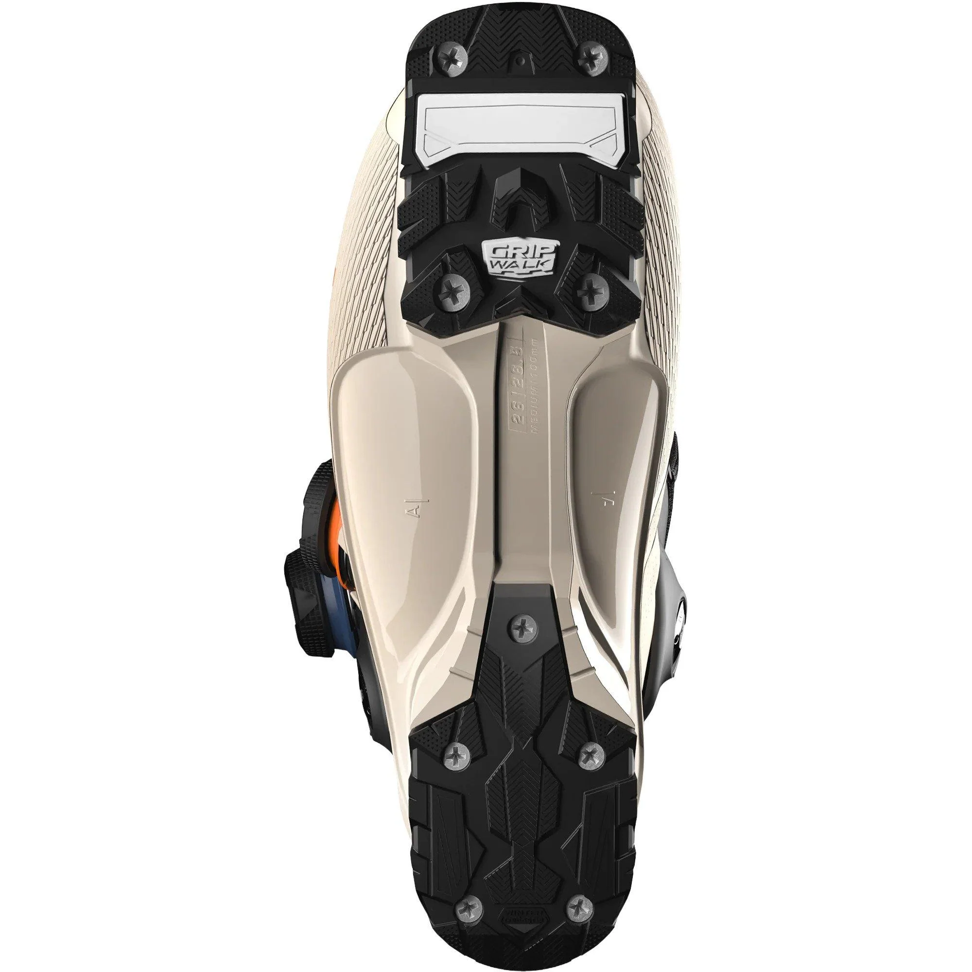 Men's S/Pro Supra Dual BOA 120 Ski Boot - Humus / Black / Orange - Image 4
