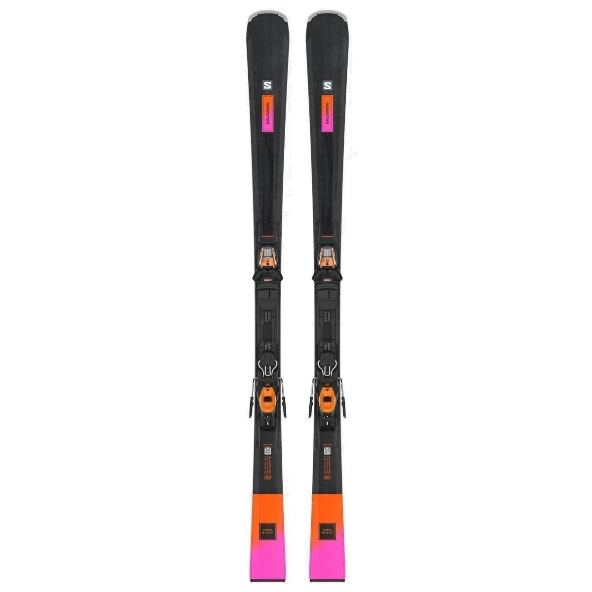 Women's S/Max N°10 XT Piste Skis + M10 GW L80 Bindings - Black/Orange/Pink