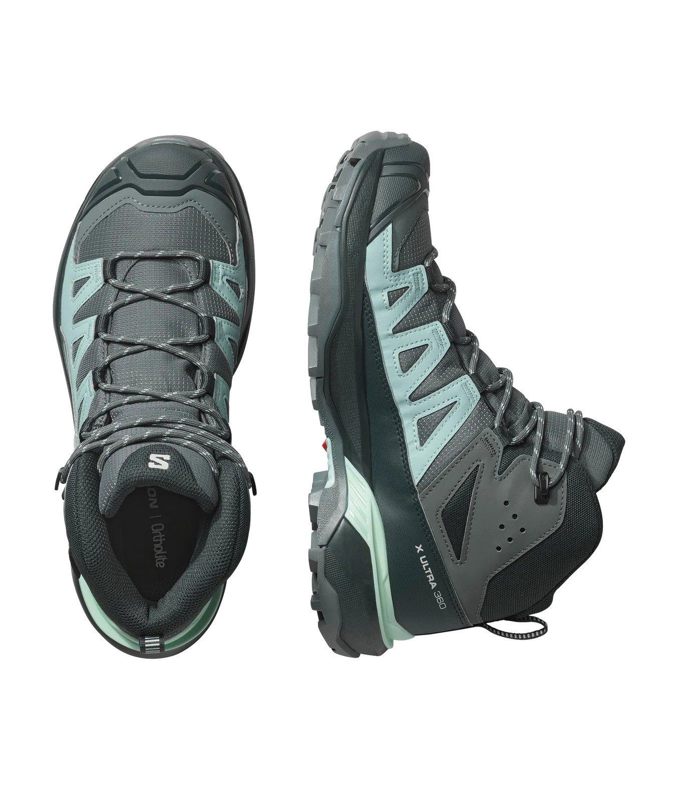 Women's X Ultra 360 Mid GORE-TEX Hiking Boots - Grey/ Blue - Image 2