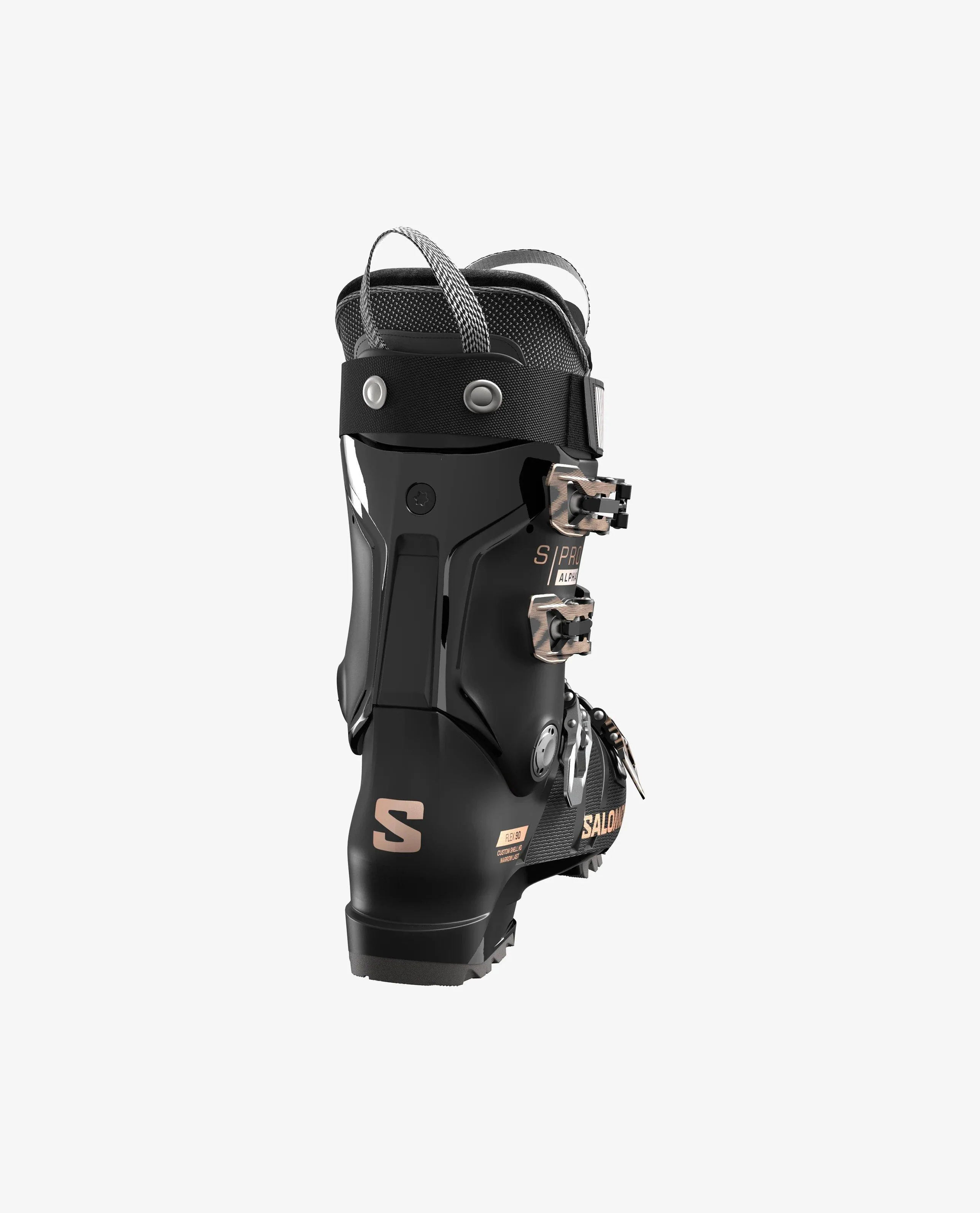 Women's S/Pro Alpha 90 Ski Boots - Black / Rose Gold - Image 2