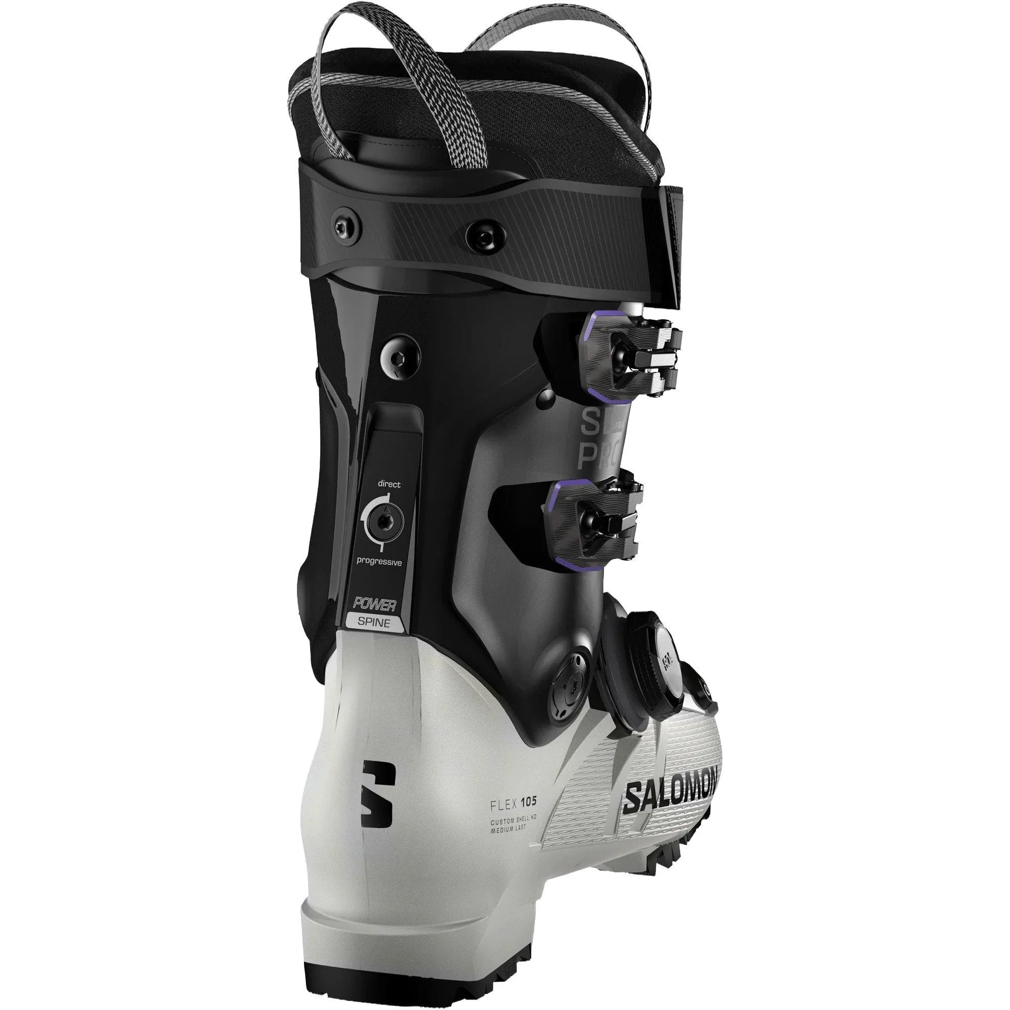Women's S/Pro Supra BOA 105 Ski Boot - Grey / Aurora / Black - Image 2