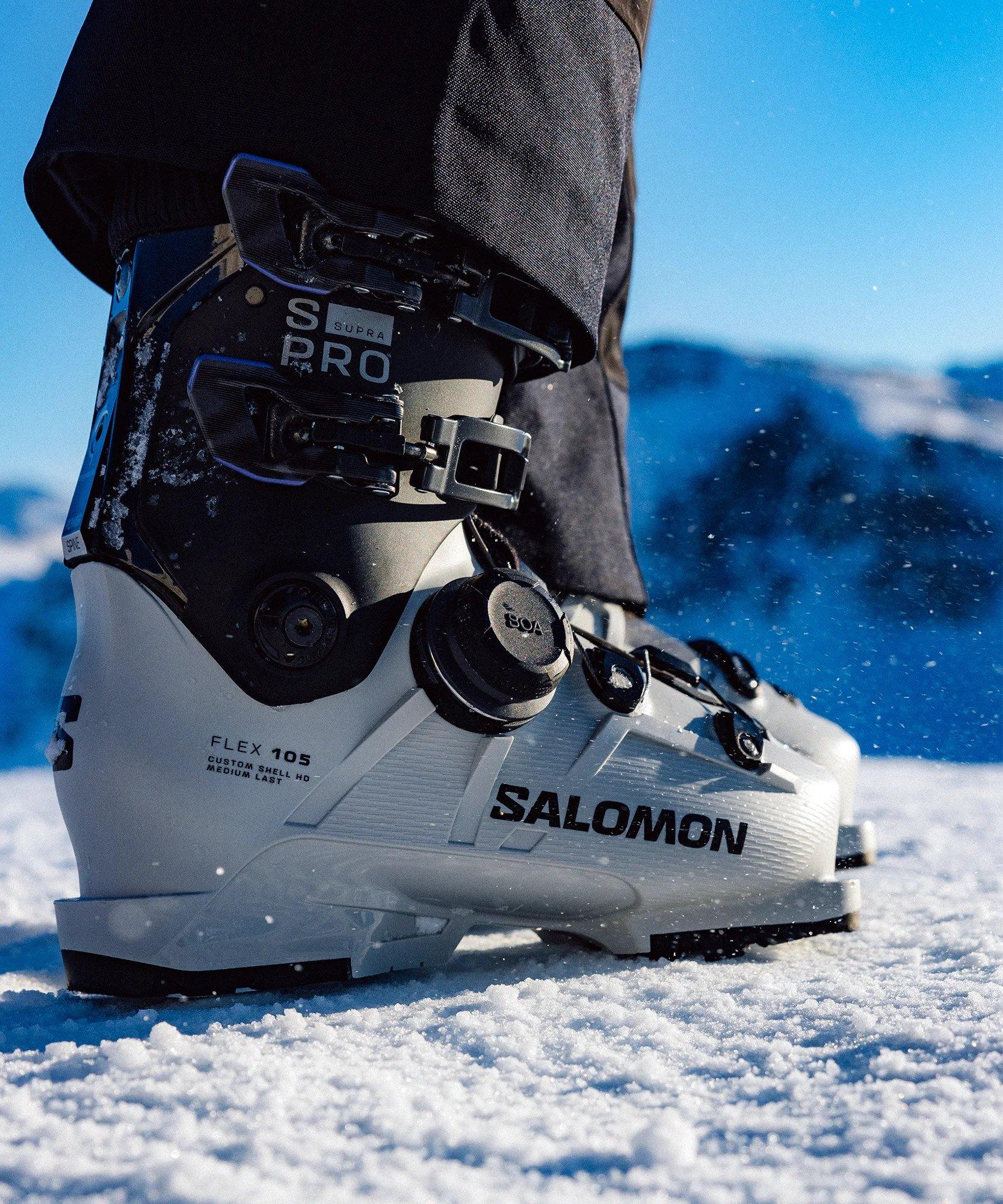 Women's S/Pro Supra BOA 105 Ski Boot - Grey / Aurora / Black - Image 5