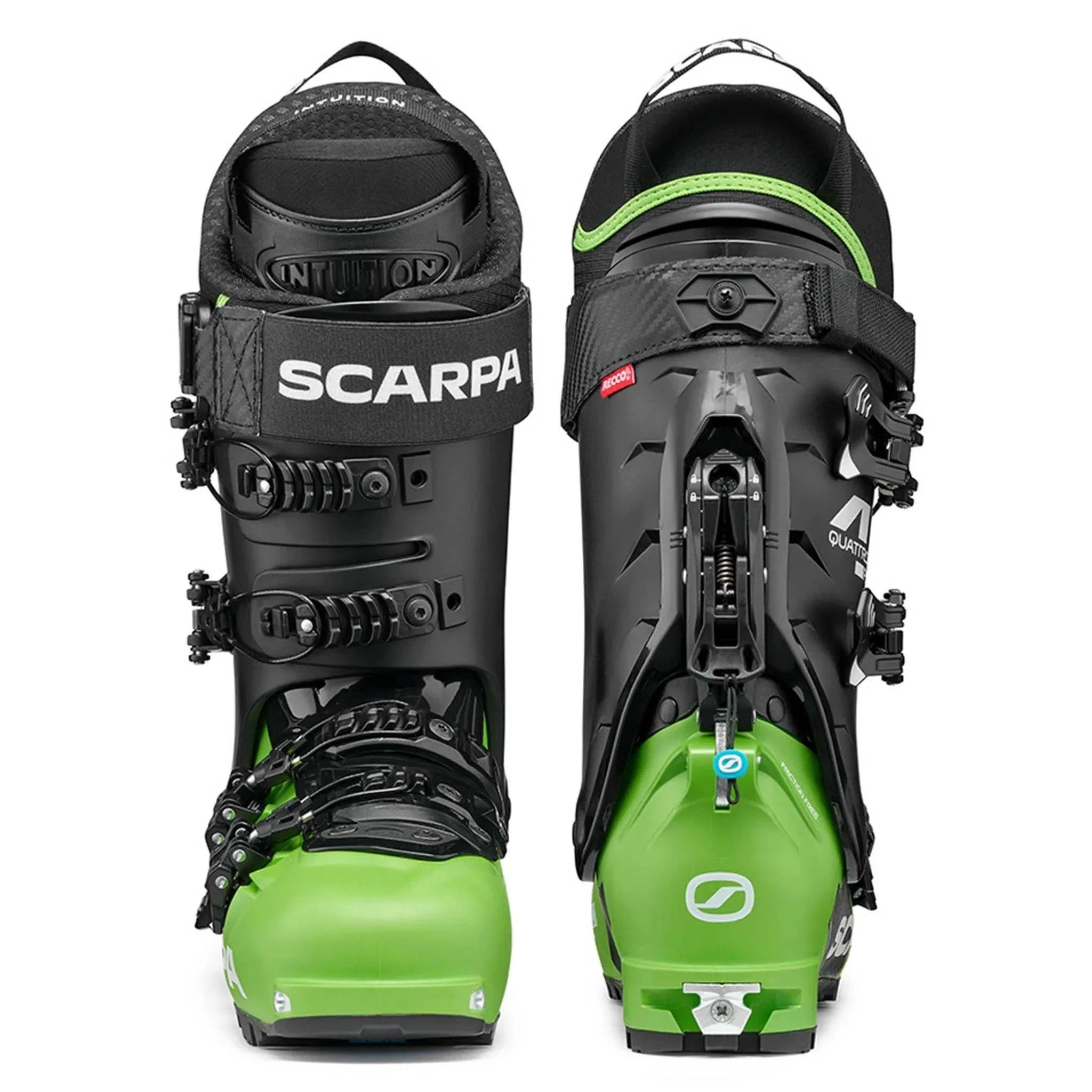 Men's 4Quattro Pro Ski Boot - Green / Black - Image 2