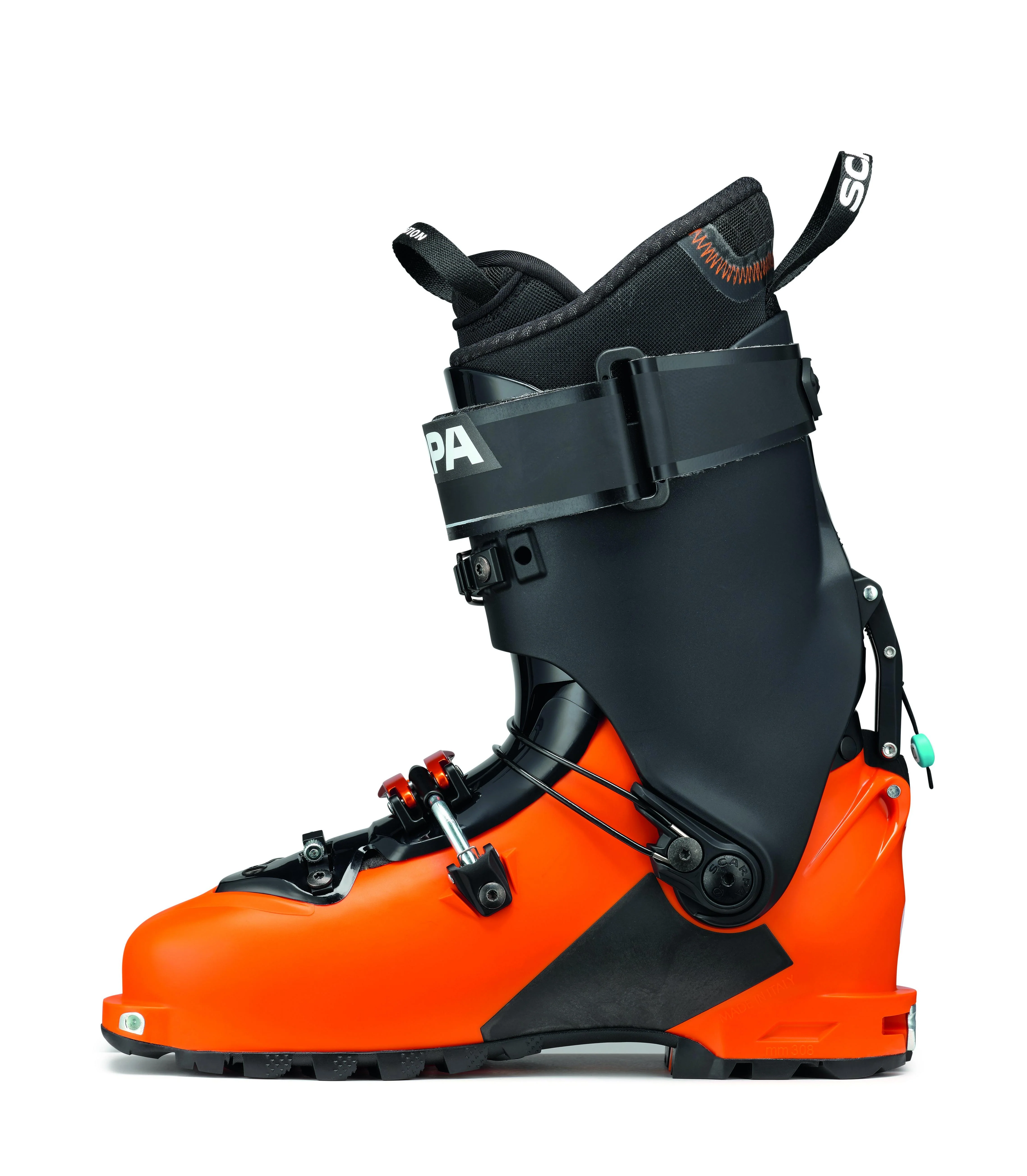 Men's Maestrale 110 Touring Ski Boots - Orange/Black - Image 2