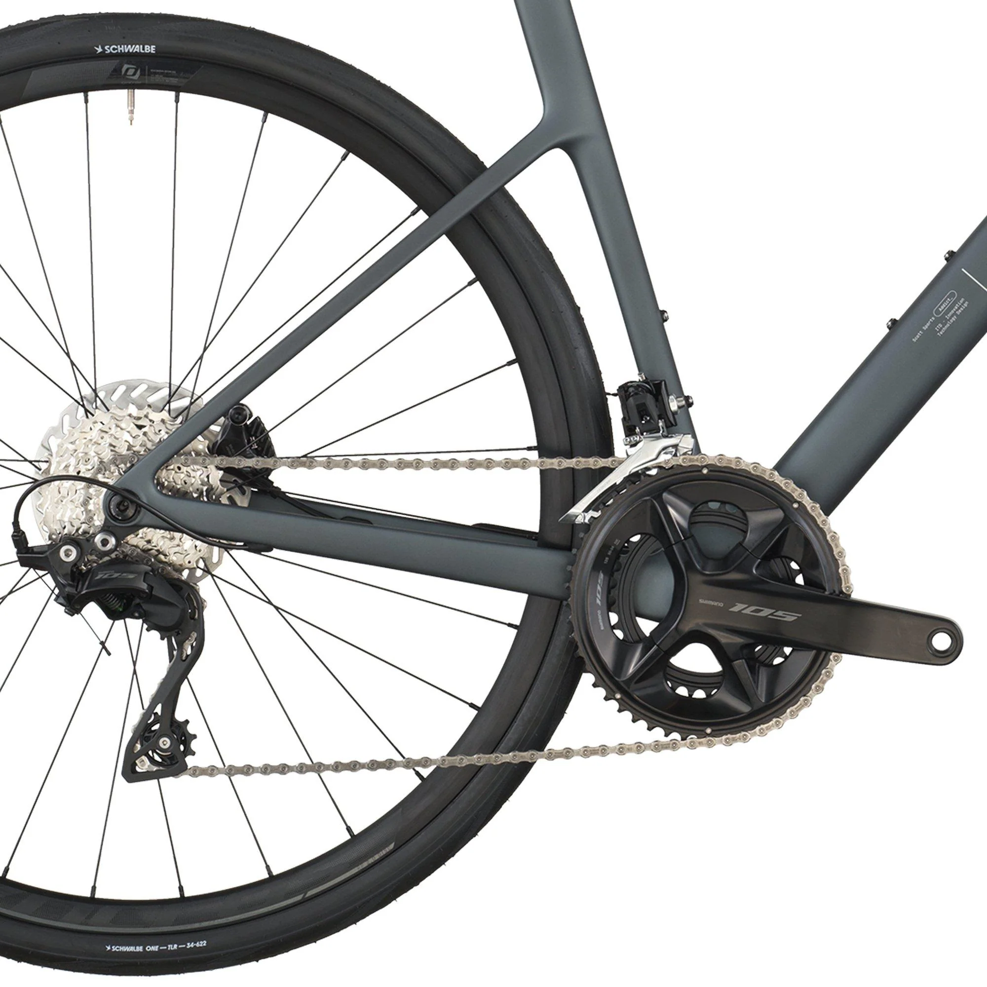 Addict 50 Road Bike - Grey - Image 5