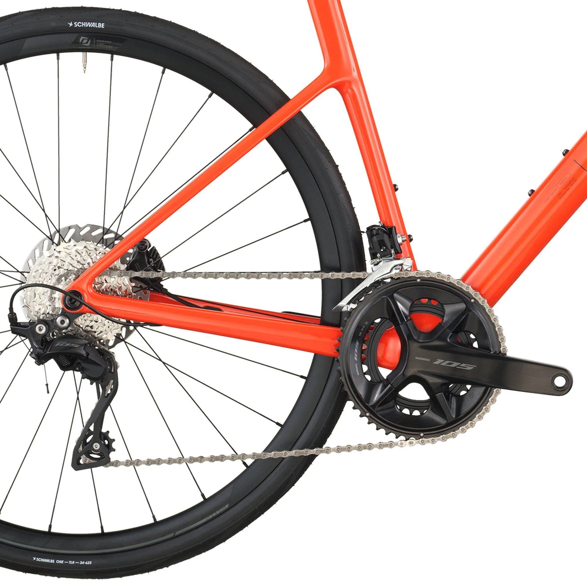 Addict 50 Road Bike - Orange - Image 5