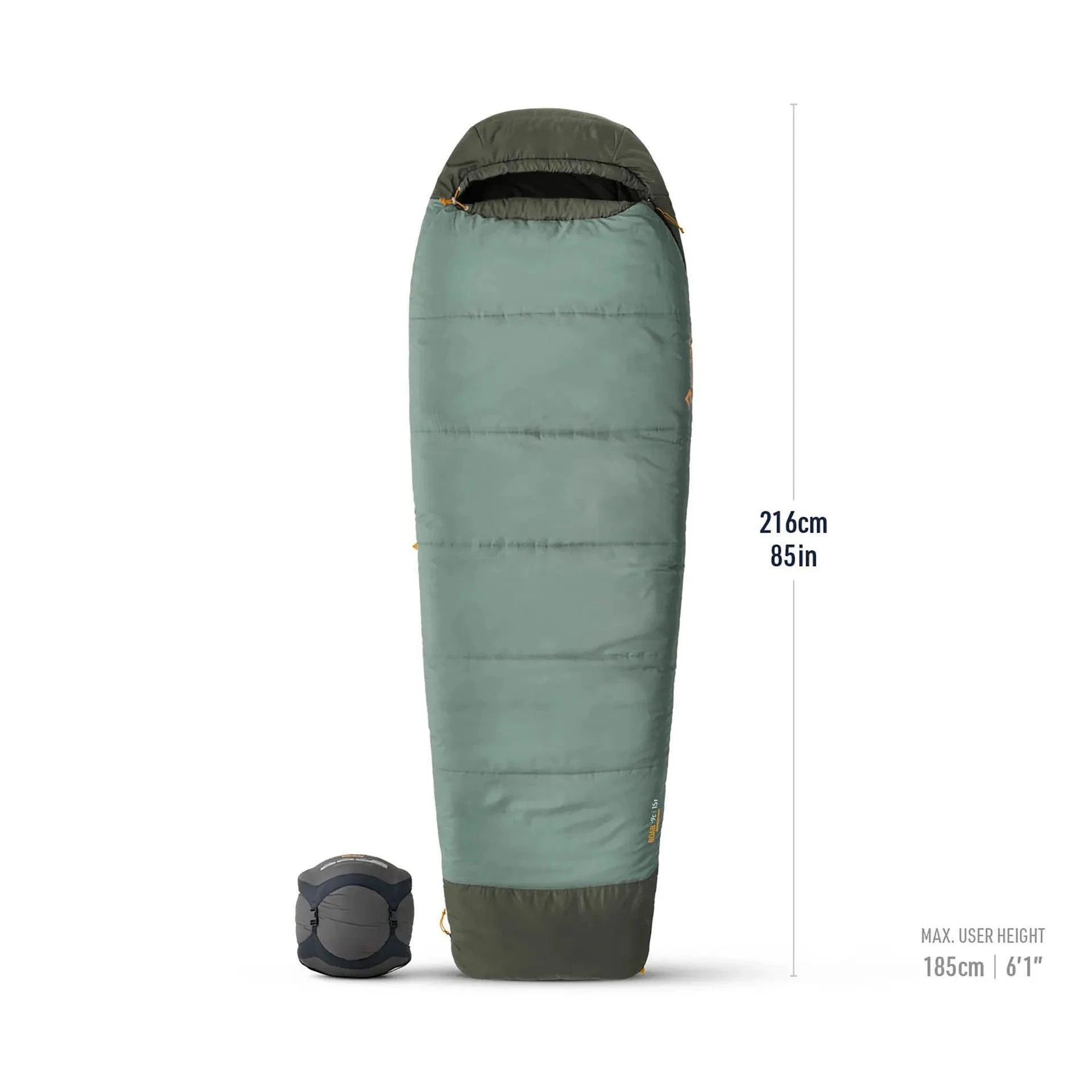 Boab Synthetic -9C Sleeping Bag - Green - Image 2