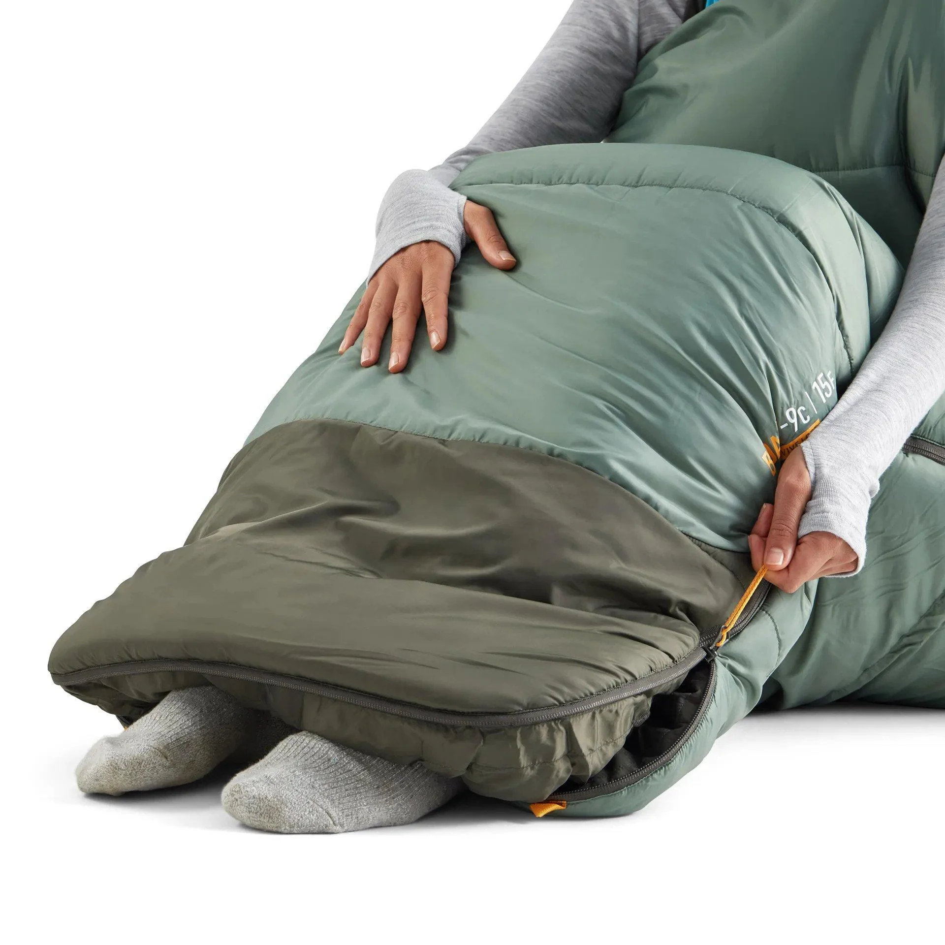 Boab Synthetic -9C Sleeping Bag - Green - Image 4