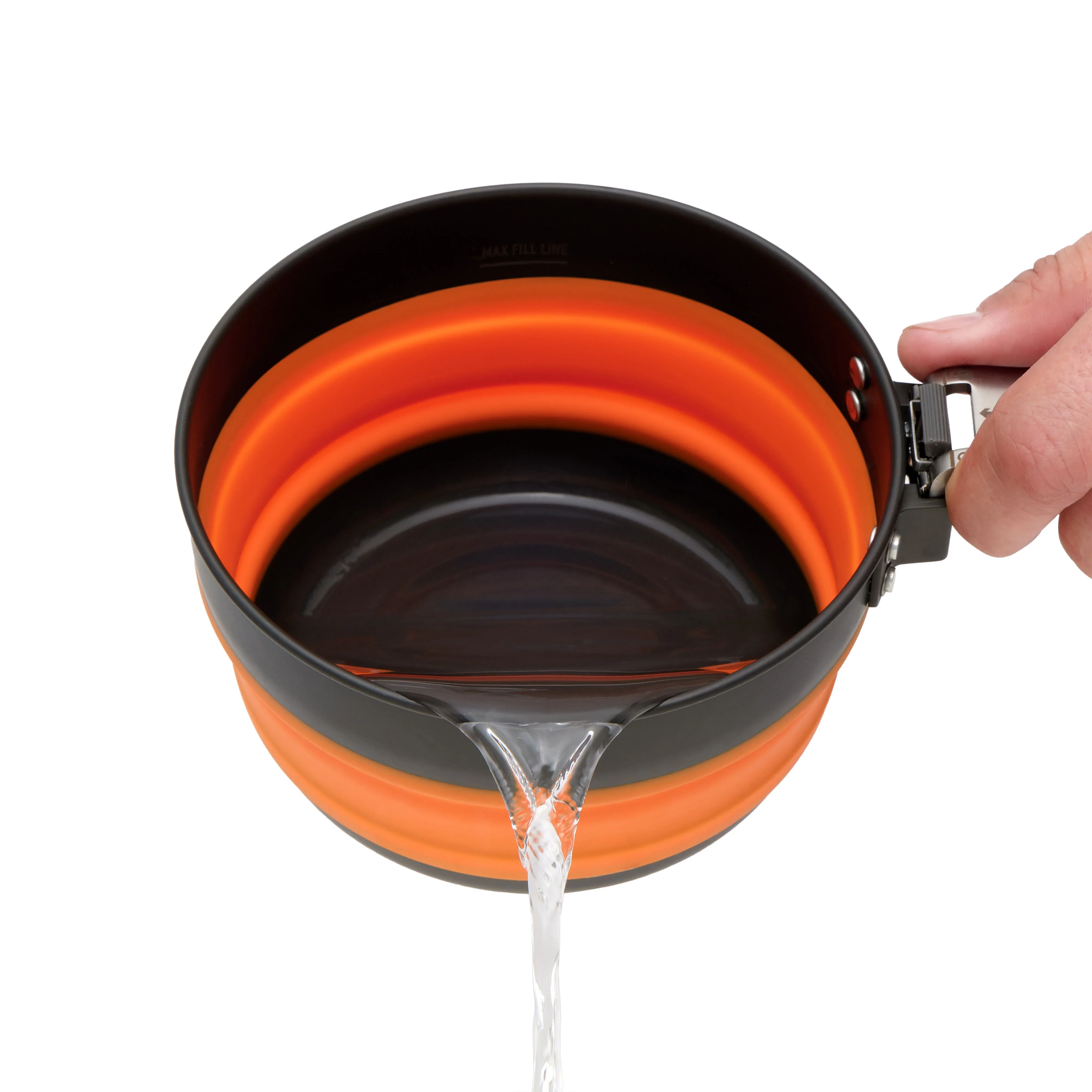 Frontier Ultralight Collapsible Pot 1L - Orange - Image 3