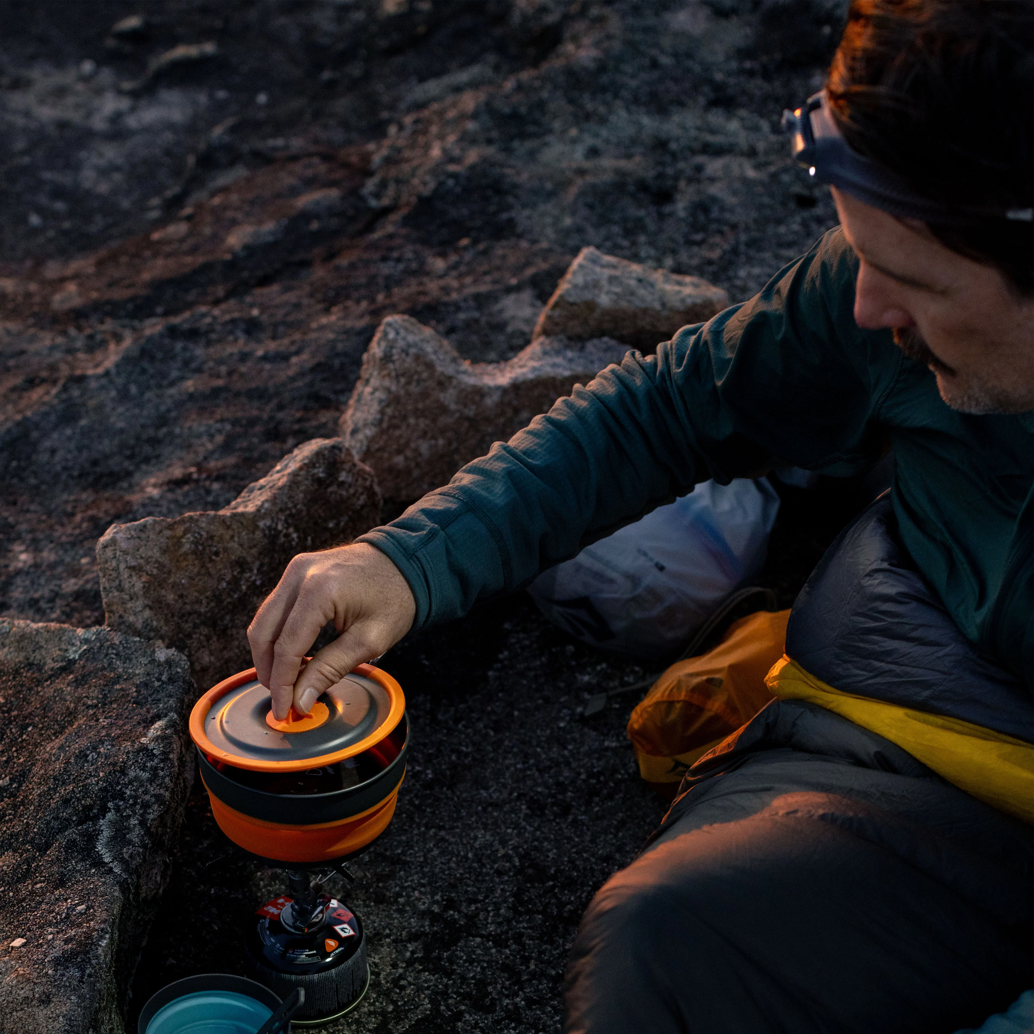 Frontier Ultralight Collapsible Pot 1L - Orange - Image 5