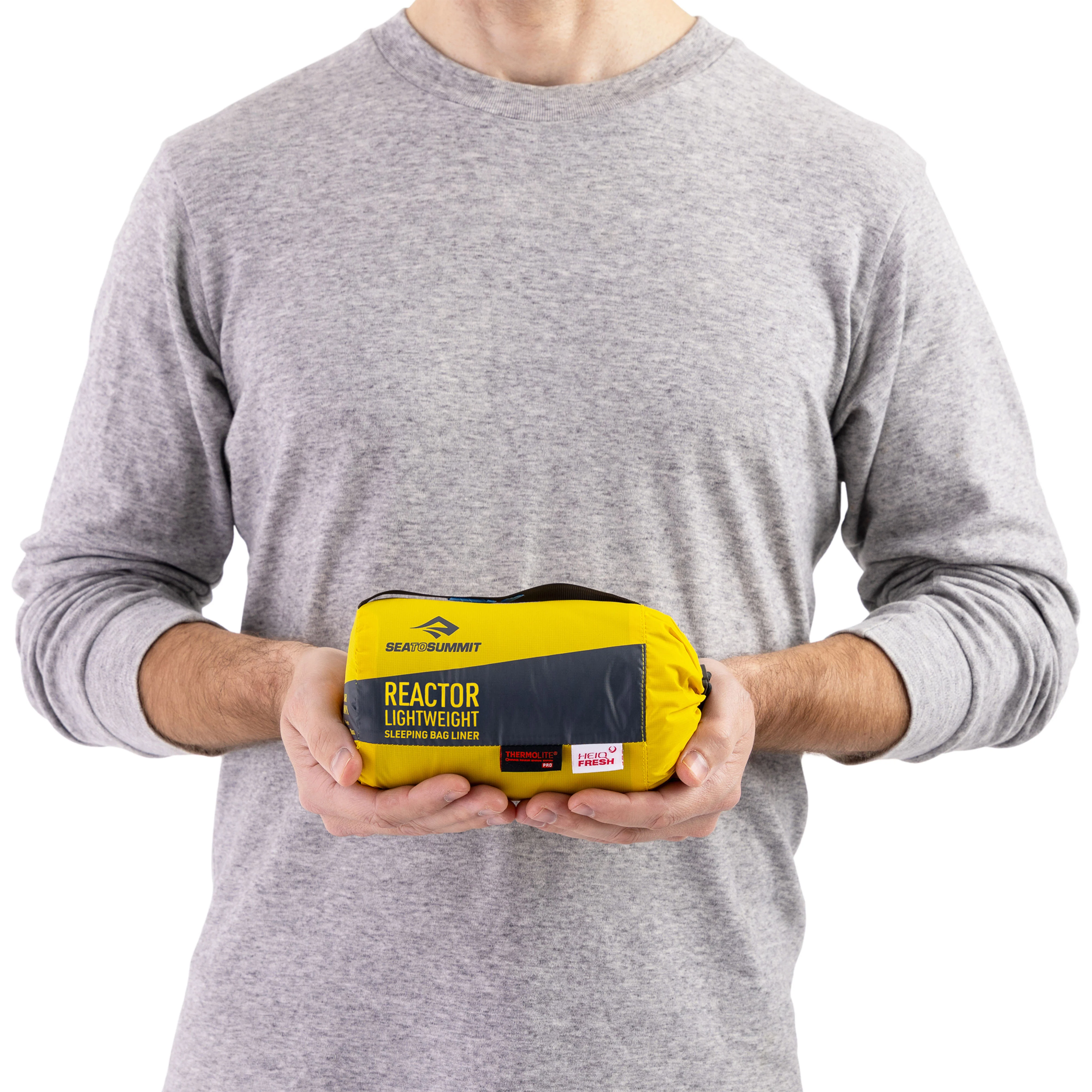 Reactor Lightweight Sleeping Bag Liner - Grey - Image 4