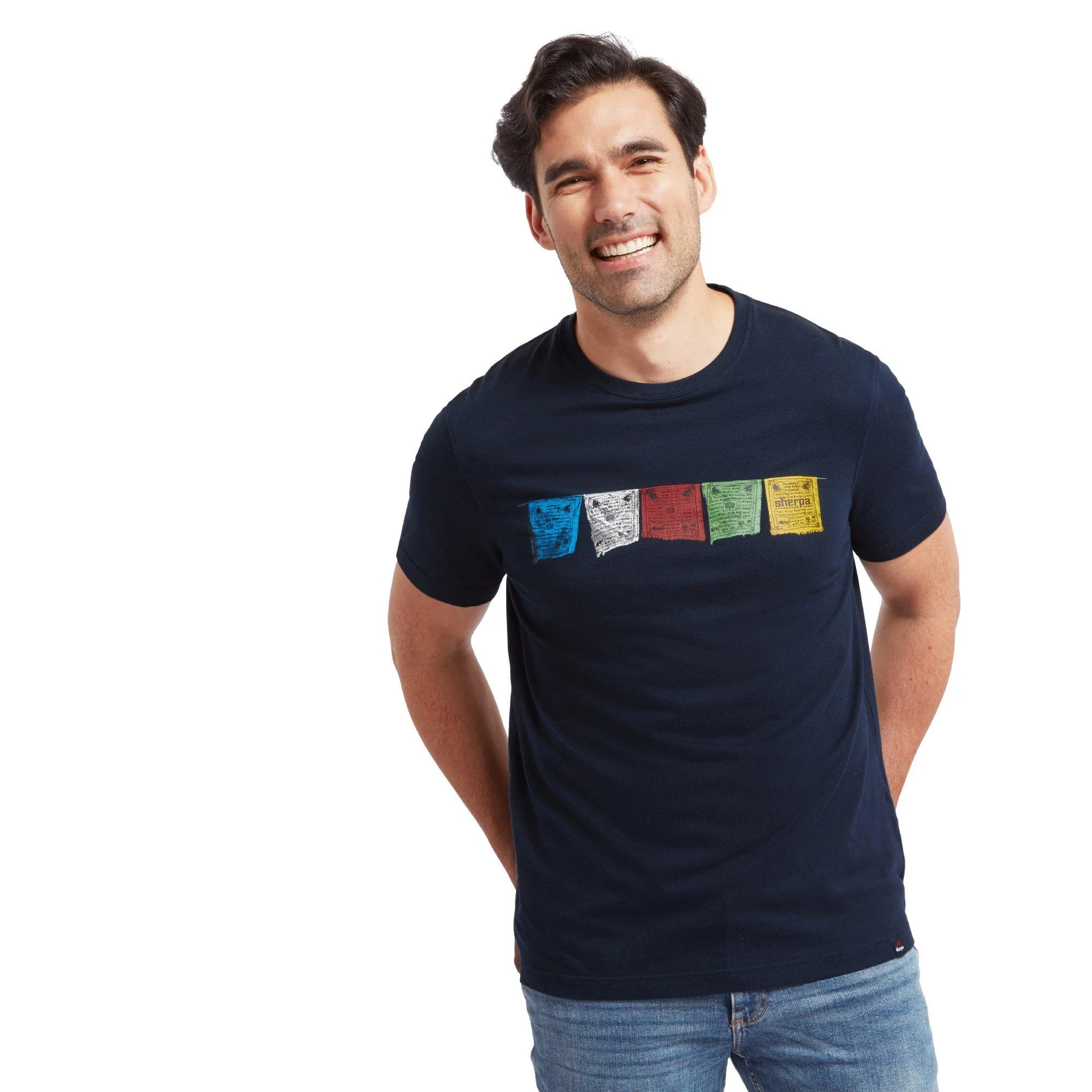 Men's Tarcho Short-Sleeved T-Shirt - Navy - Image 3