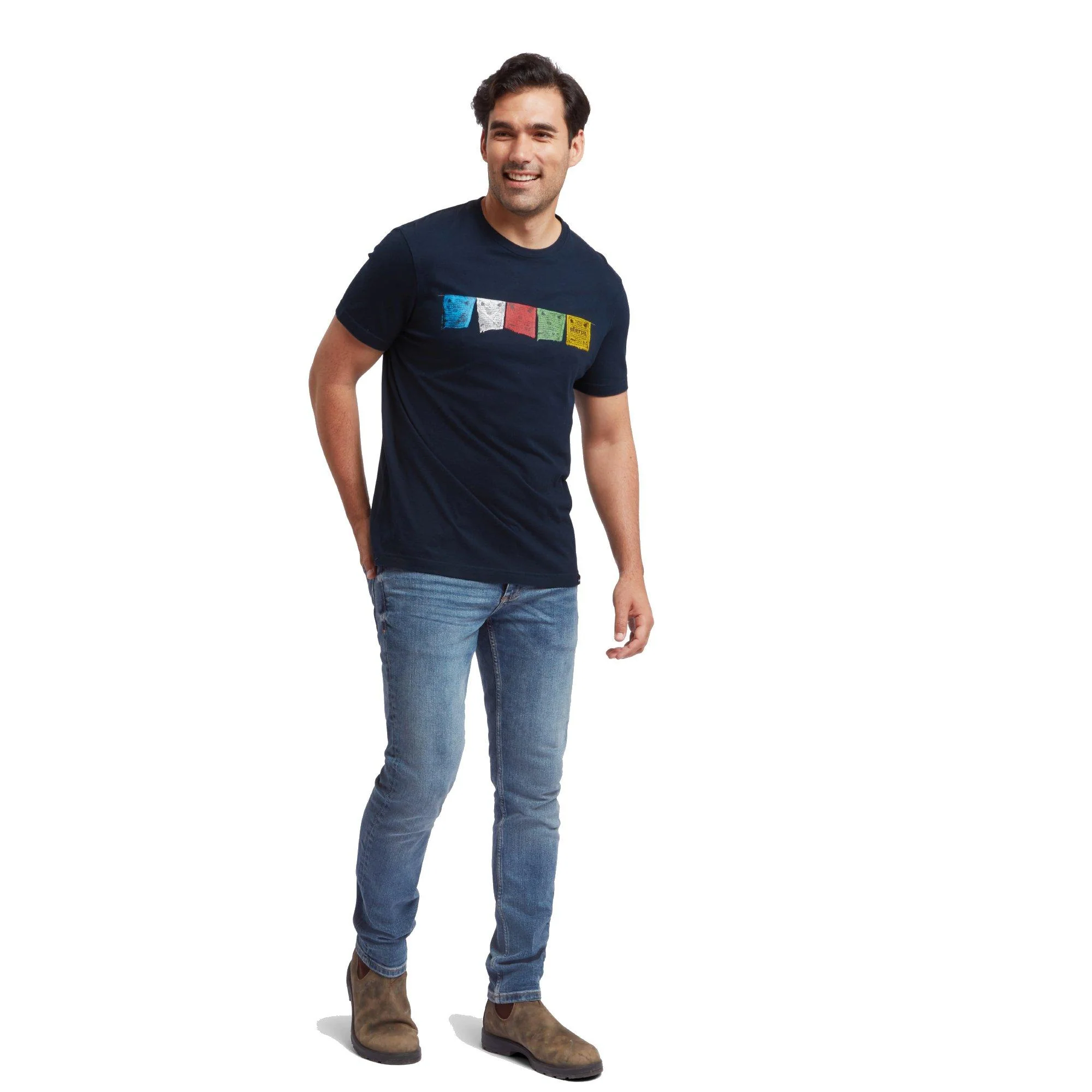 Men's Tarcho Short-Sleeved T-Shirt - Navy - Image 6