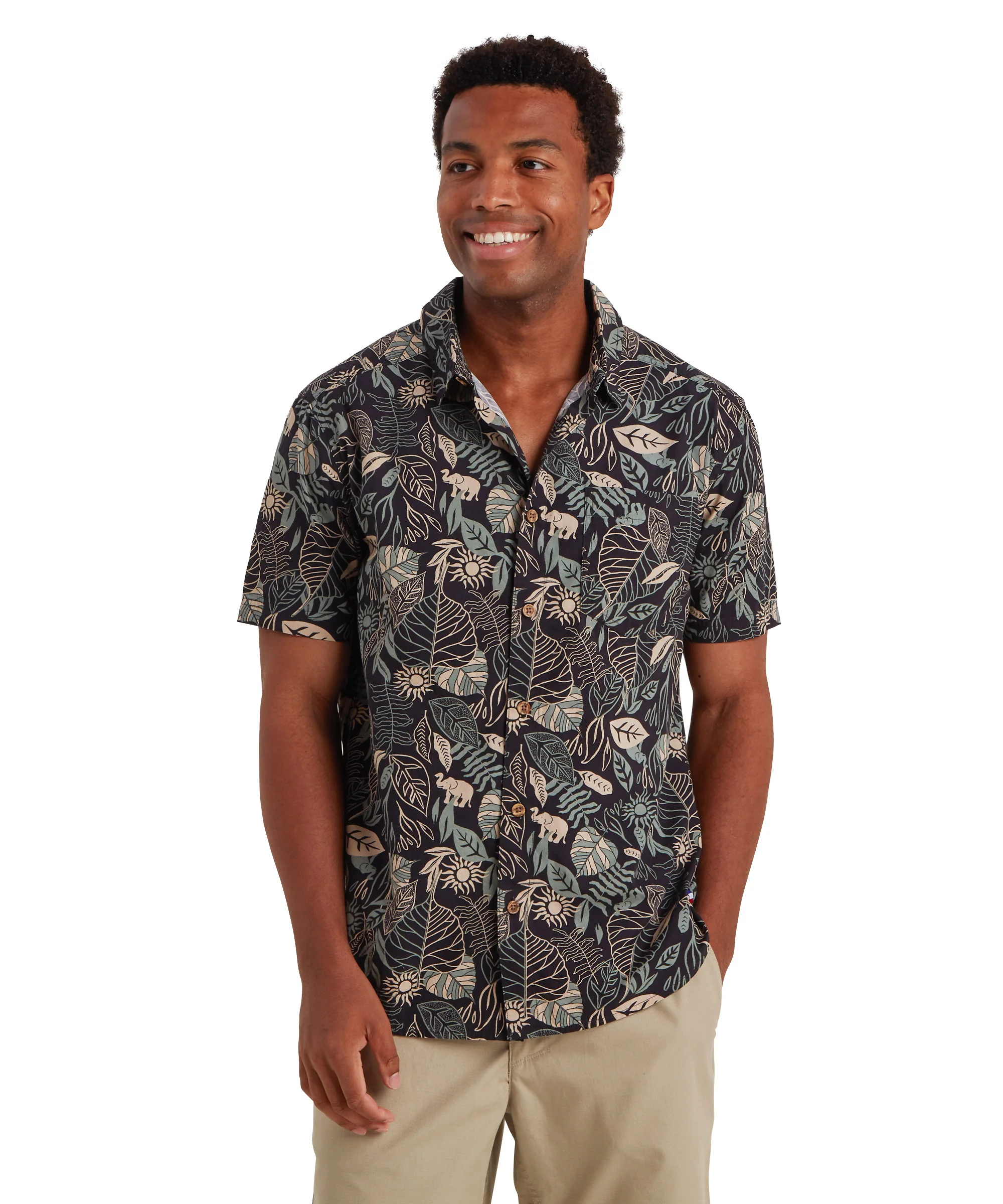 Men's Balun Short-Sleeve Shirt - Black - Image 2