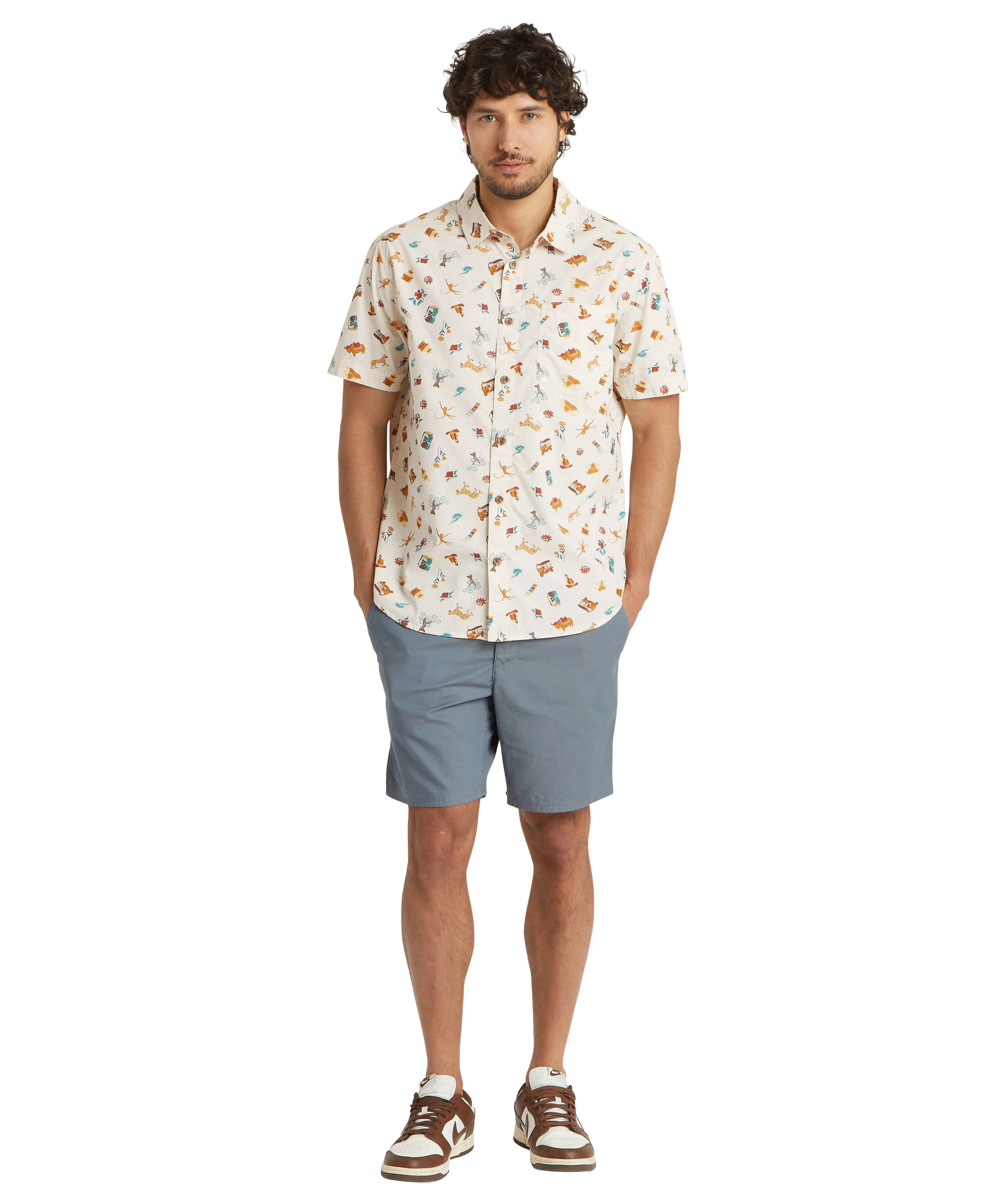 Men's Balun Short-Sleeve Shirt - Cream - Image 6