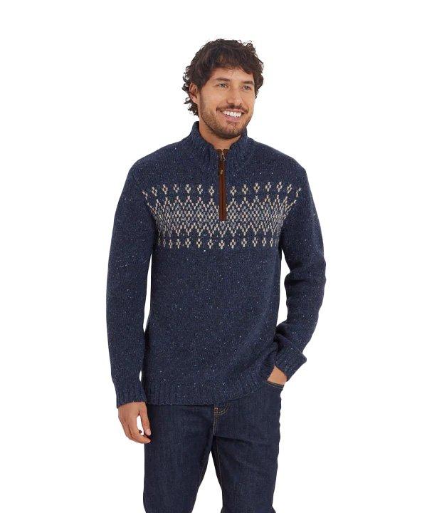 Men's Dumji 1/4 Zip - Blue - Image 2