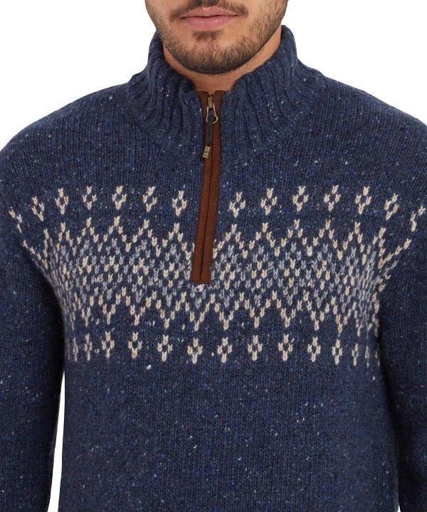Men's Dumji 1/4 Zip - Blue - Image 5