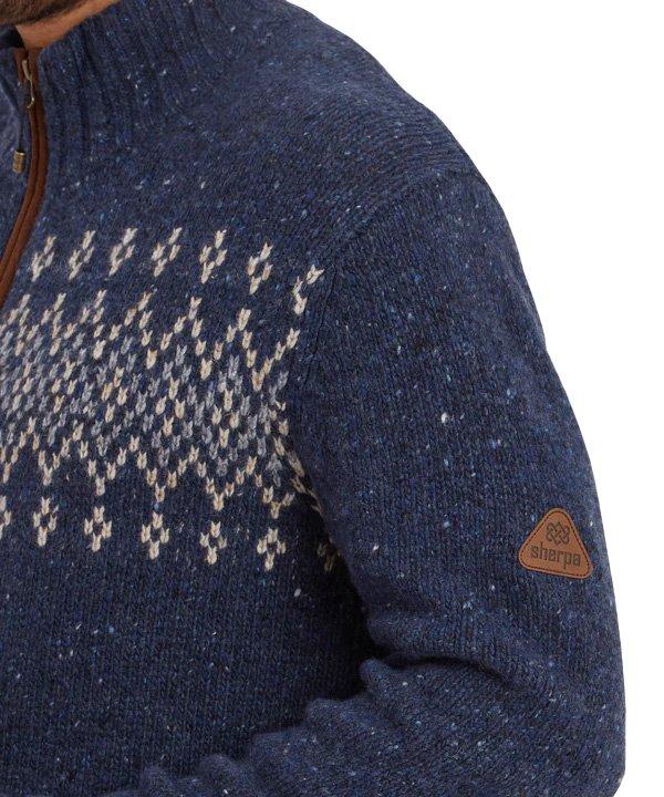 Men's Dumji 1/4 Zip - Blue - Image 6