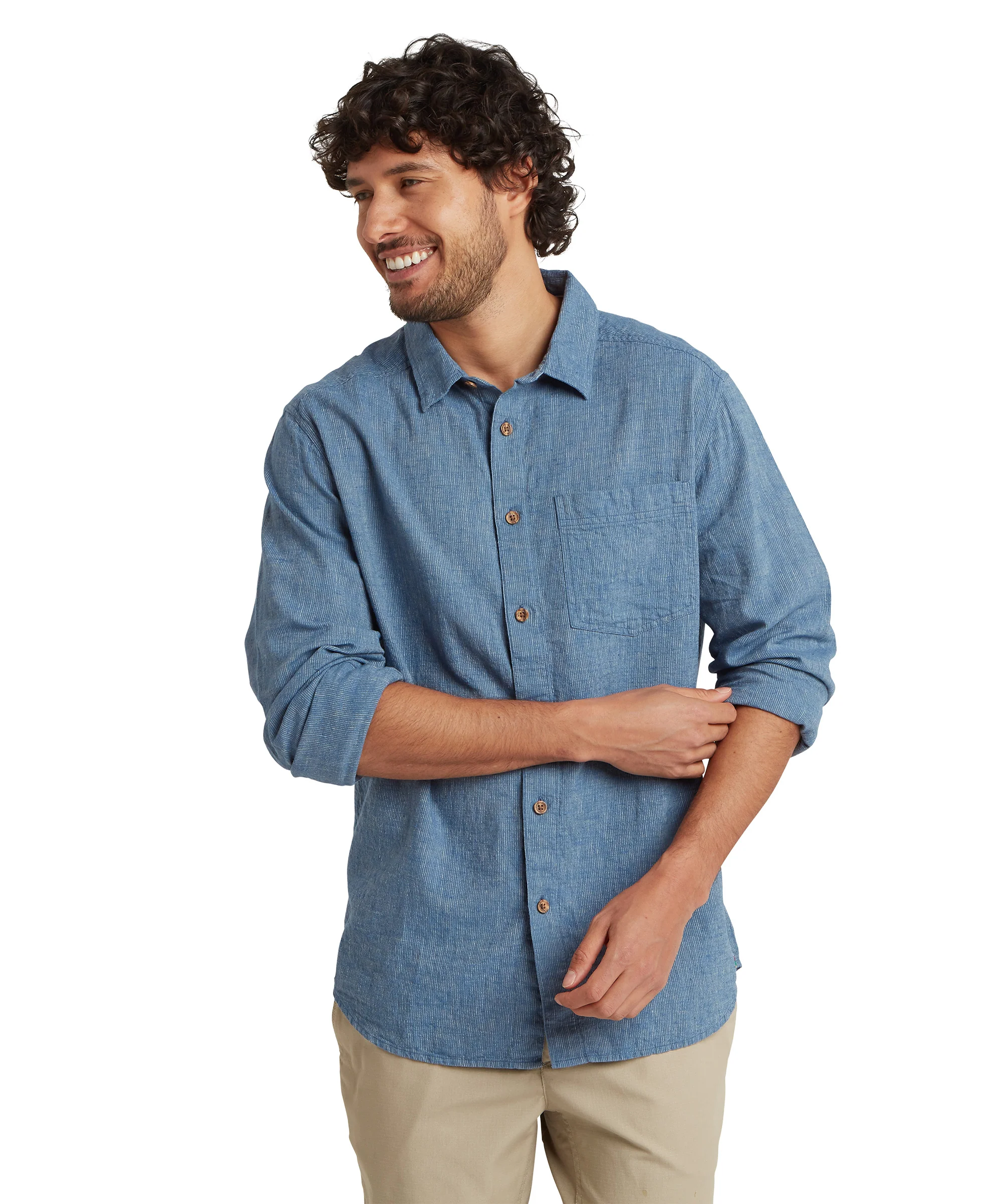 Men's Habba Long-Sleeve Shirt - Blue - Image 2