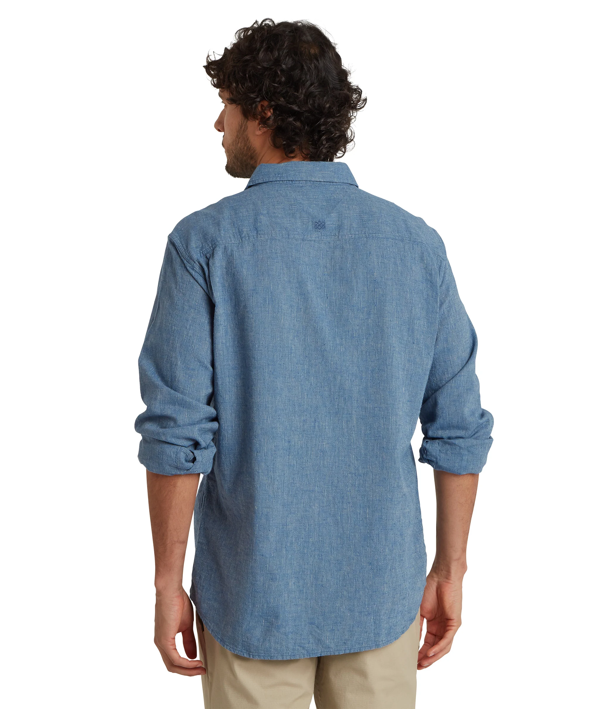 Men's Habba Long-Sleeve Shirt - Blue - Image 4