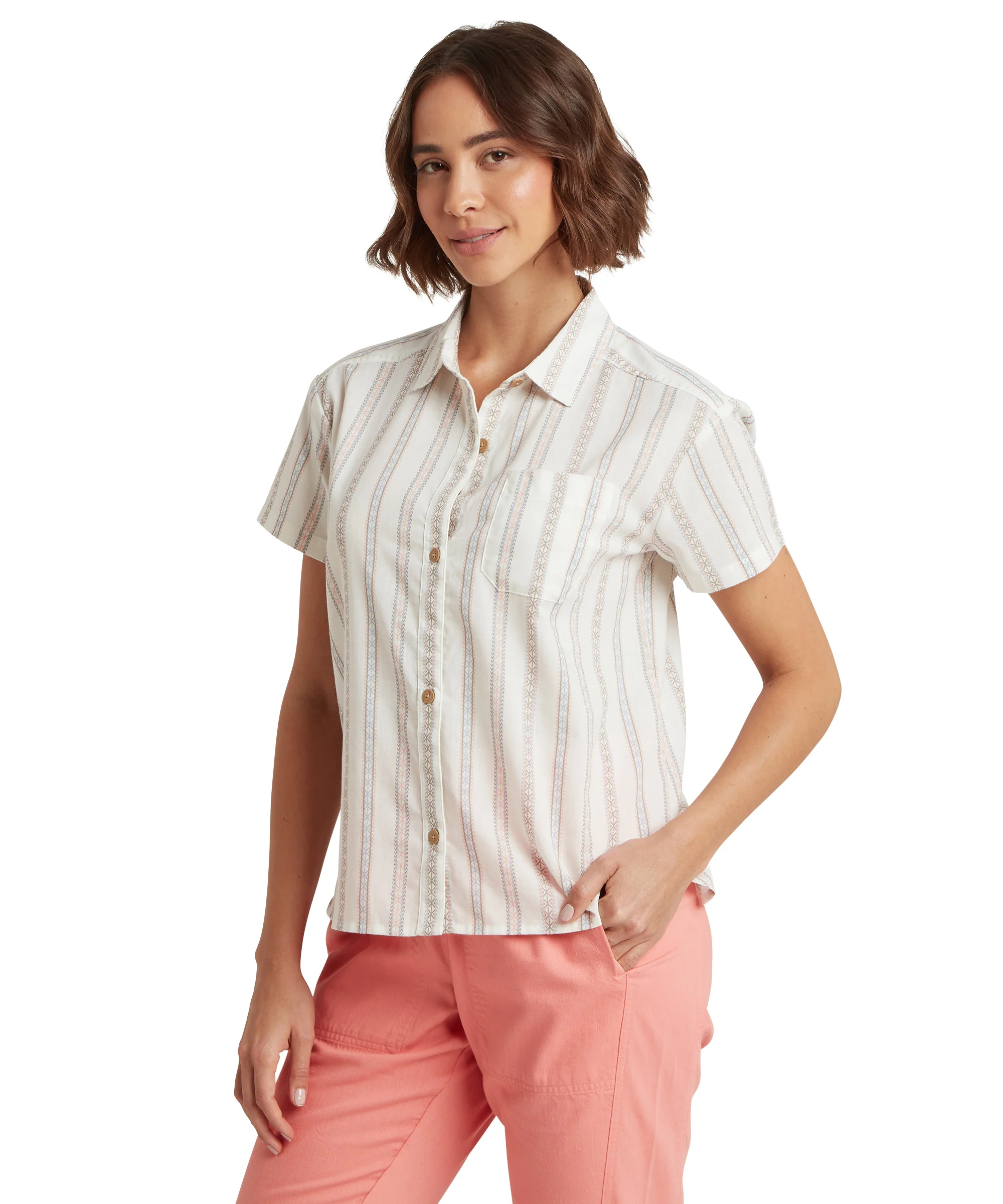 Women's Jaya Camp Shirt - Cream - Image 4