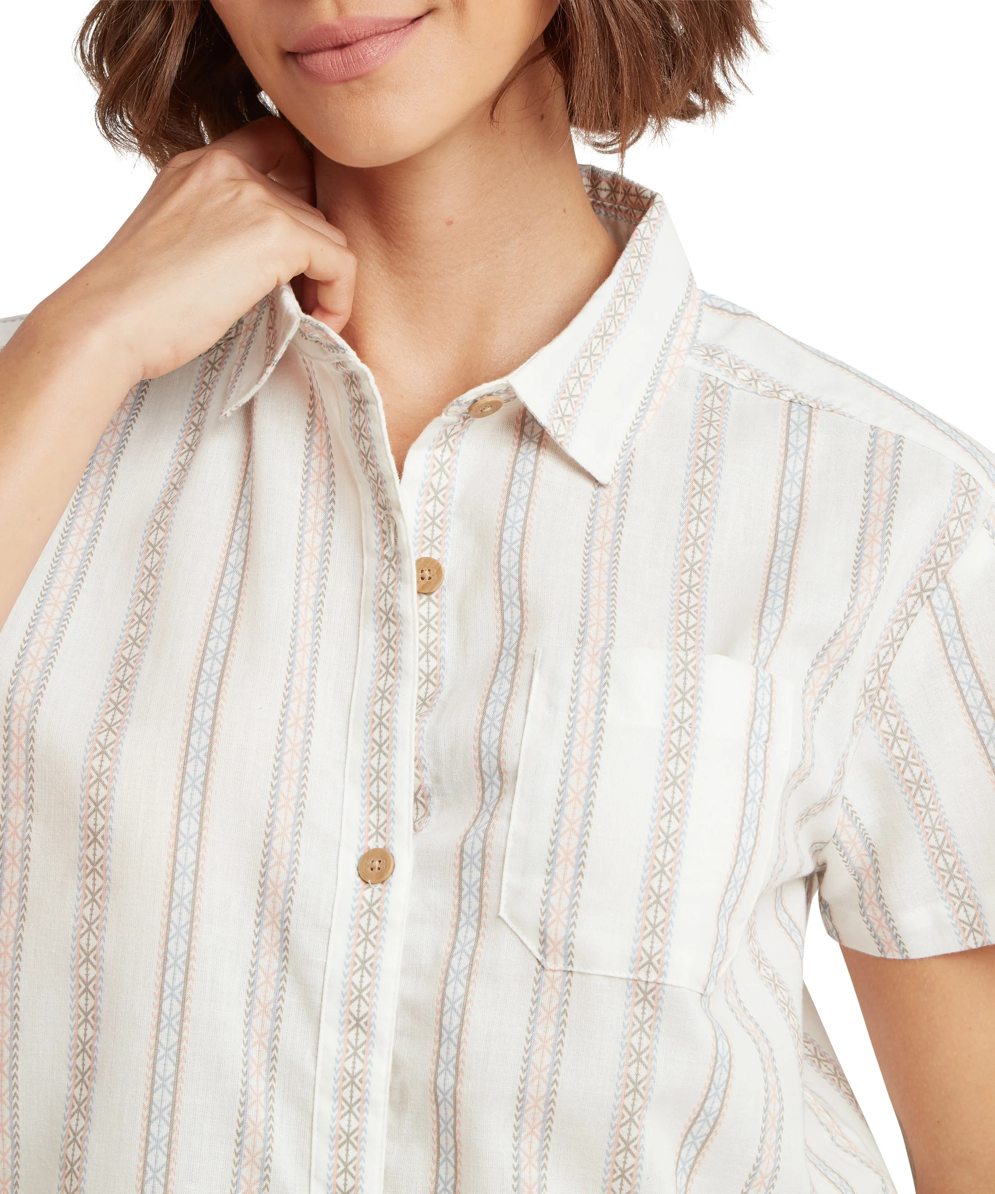 Women's Jaya Camp Shirt - Cream - Image 5