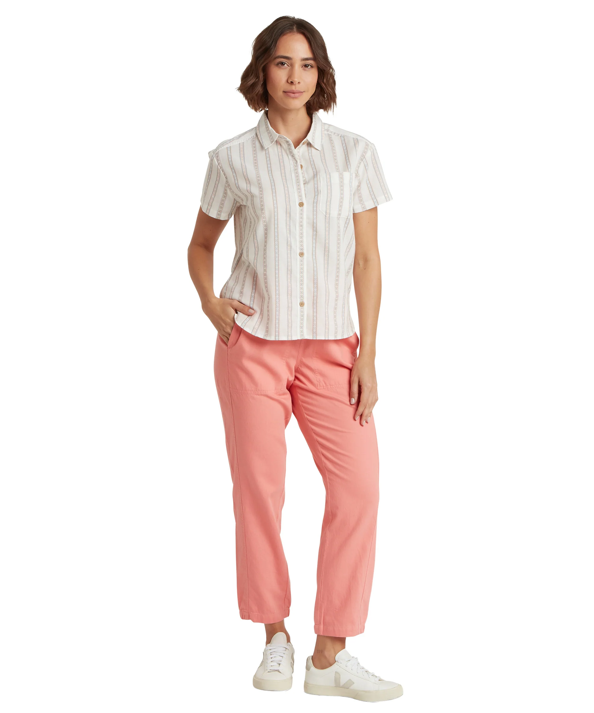Women's Jaya Camp Shirt - Cream - Image 6