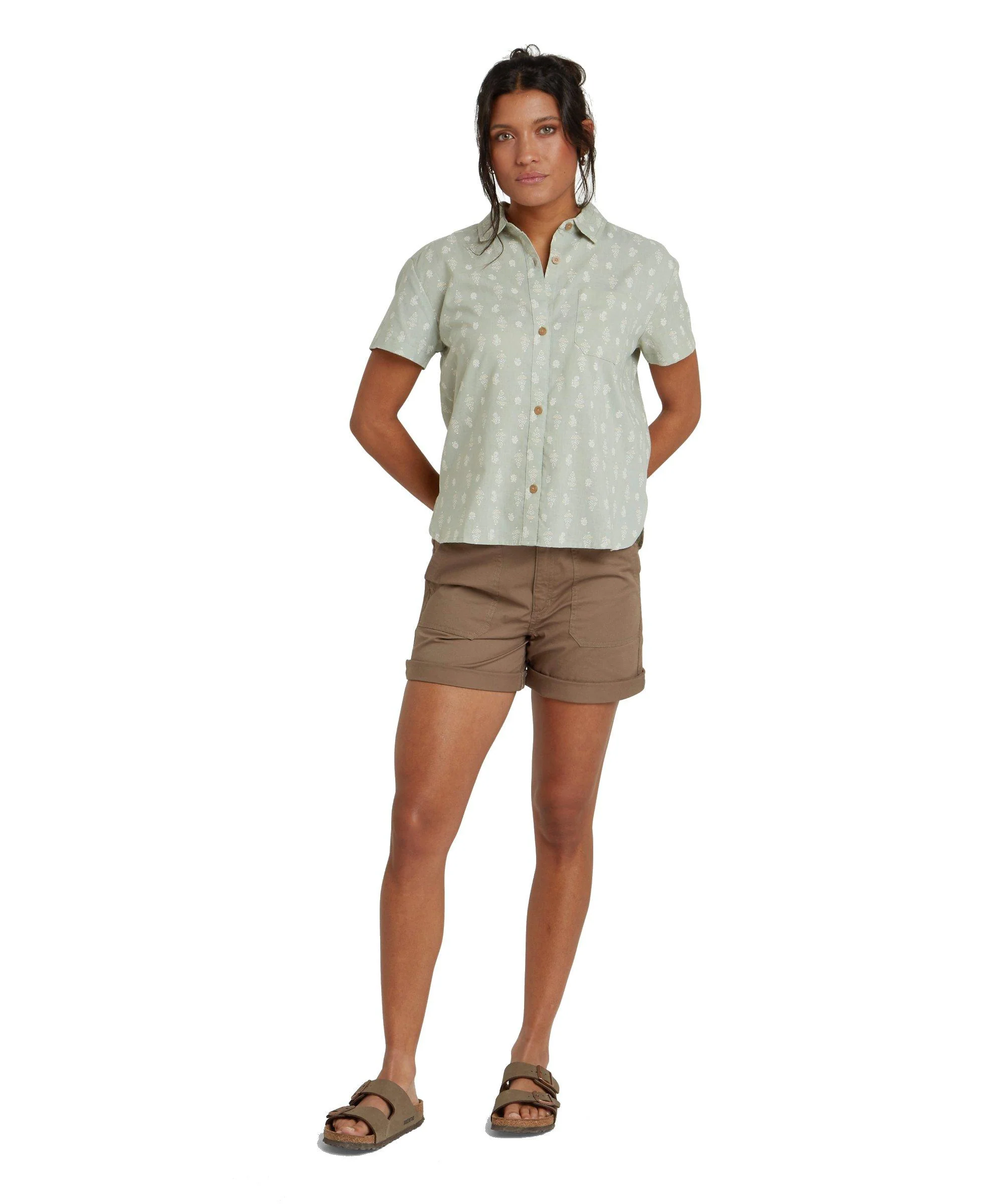 Women's Jaya Camp Shirt - Green - Image 5