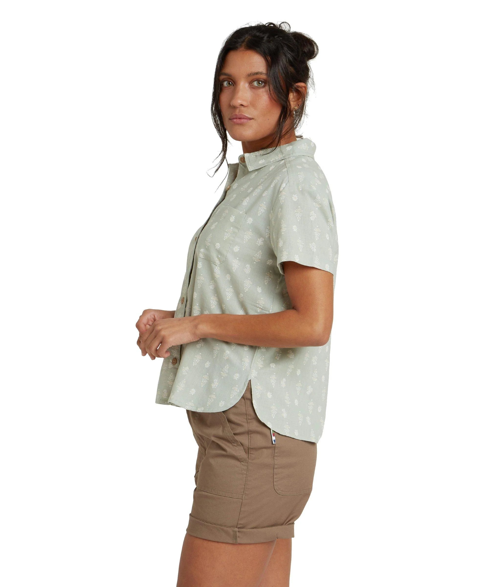 Women's Jaya Camp Shirt - Green - Image 6