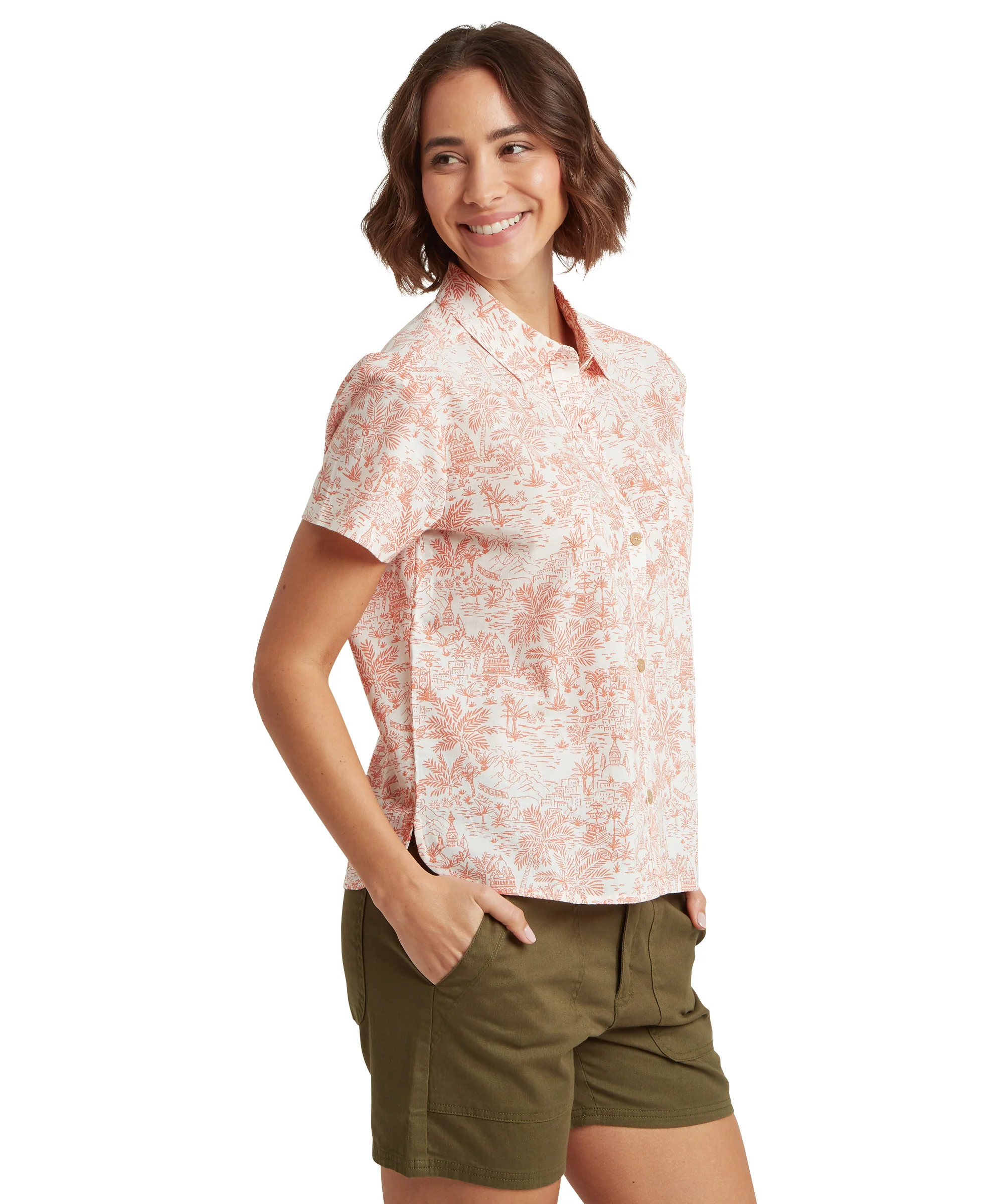 Women's Jaya Camp Shirt - Pink - Image 3
