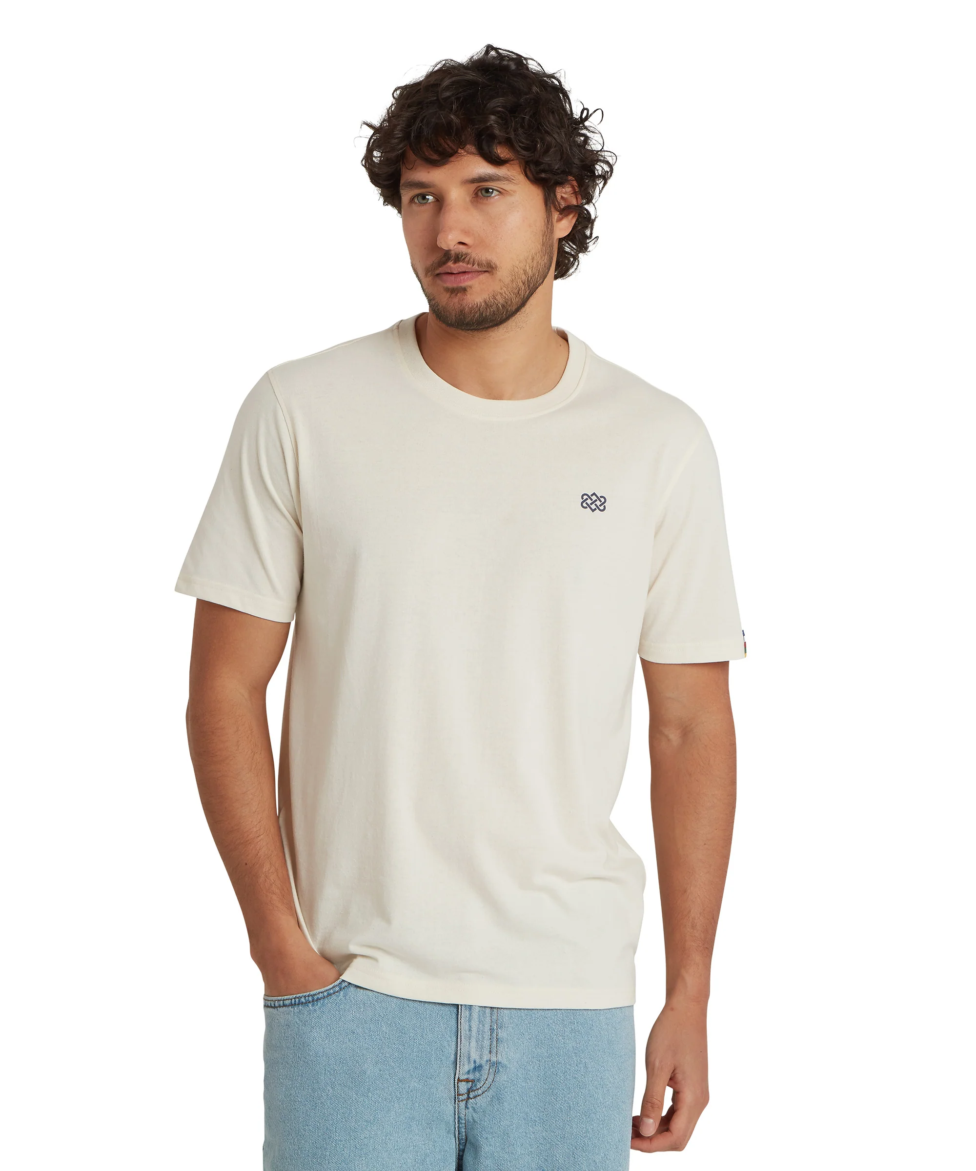 Men's Jutnu Himalayan T-Shirt - Cream - Image 3