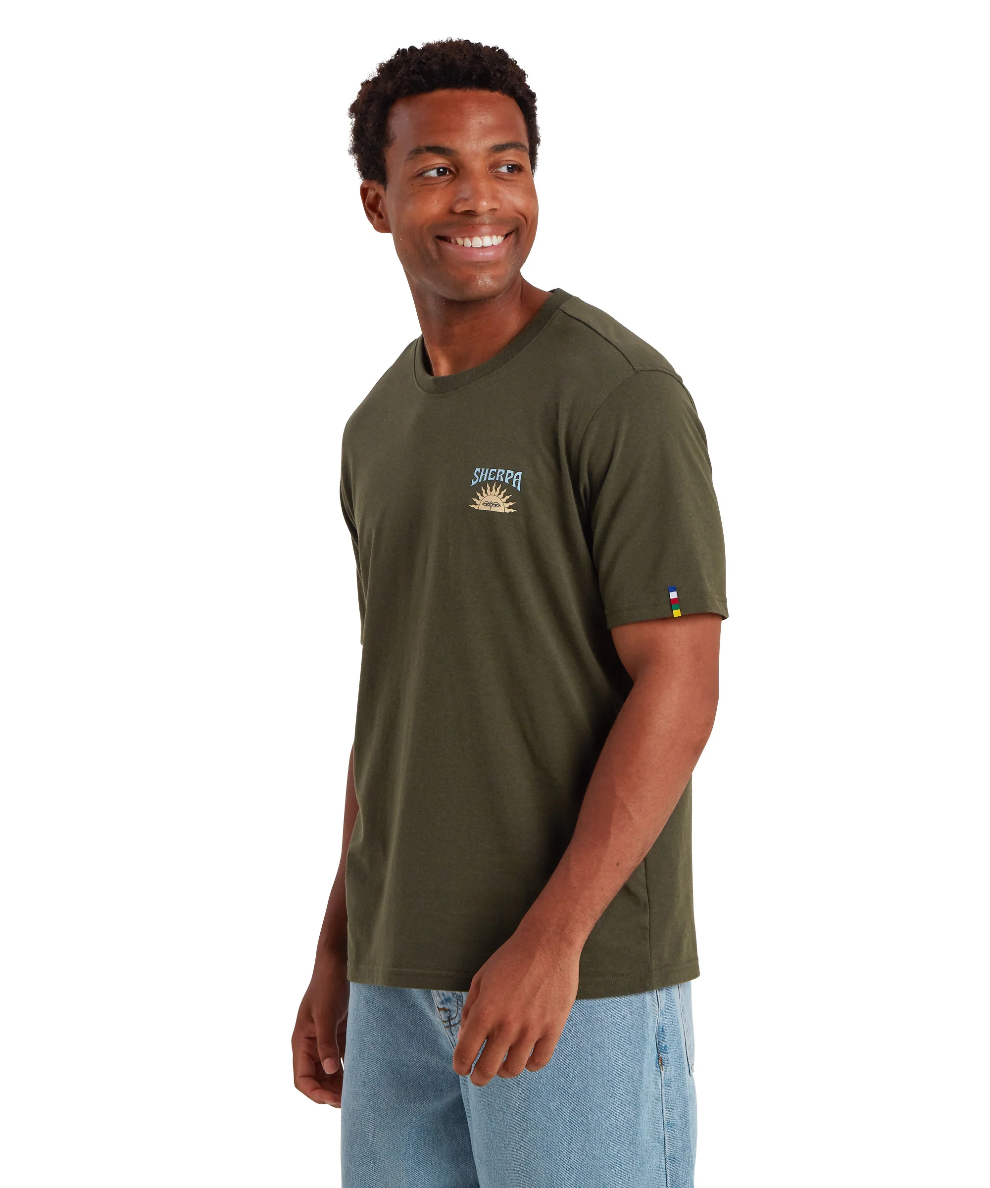 Men's Jutnu Psychedelic T-Shirt - Green - Image 4