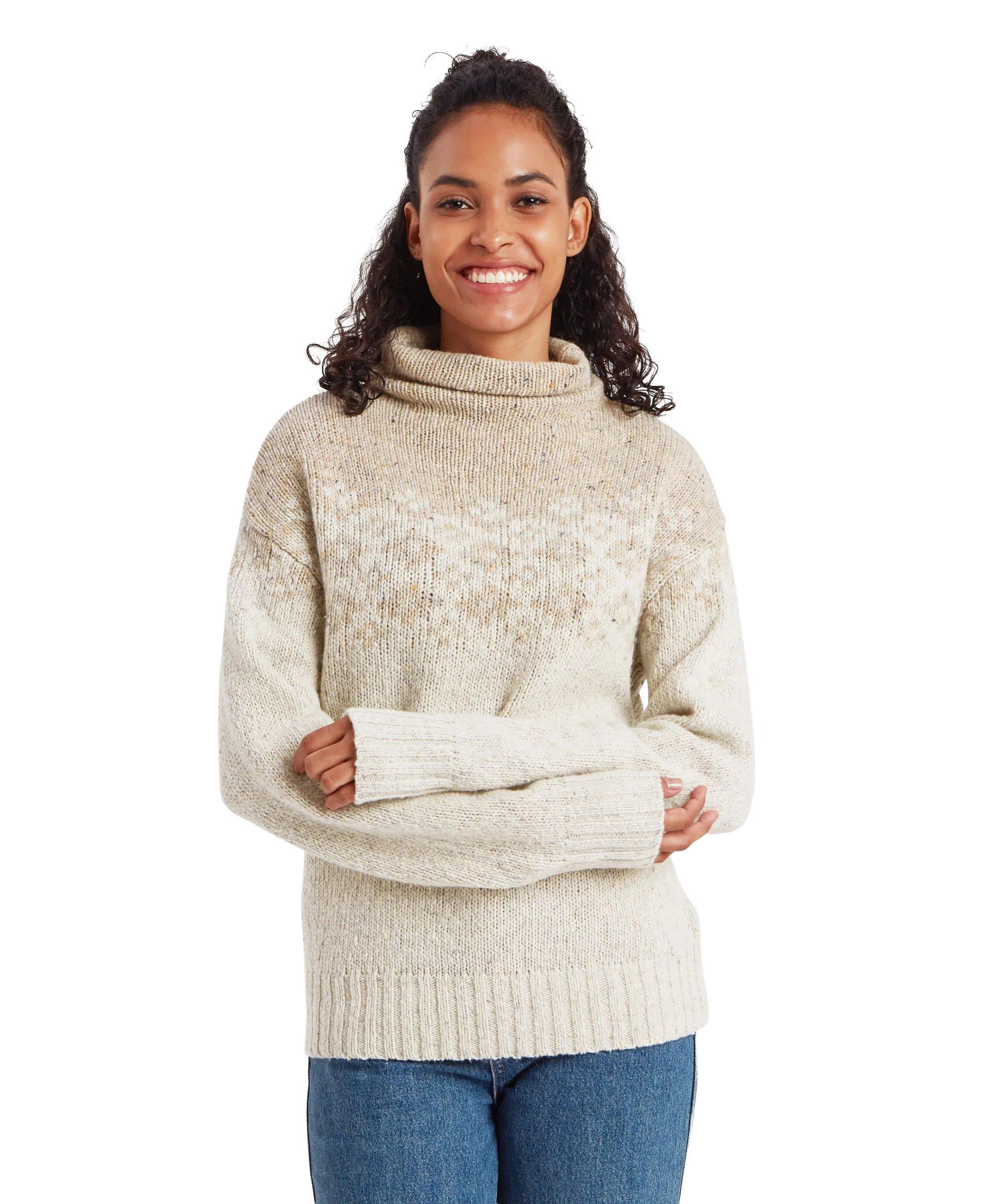 Women's Mandari Mock Neck Sweater - Cream - Image 2