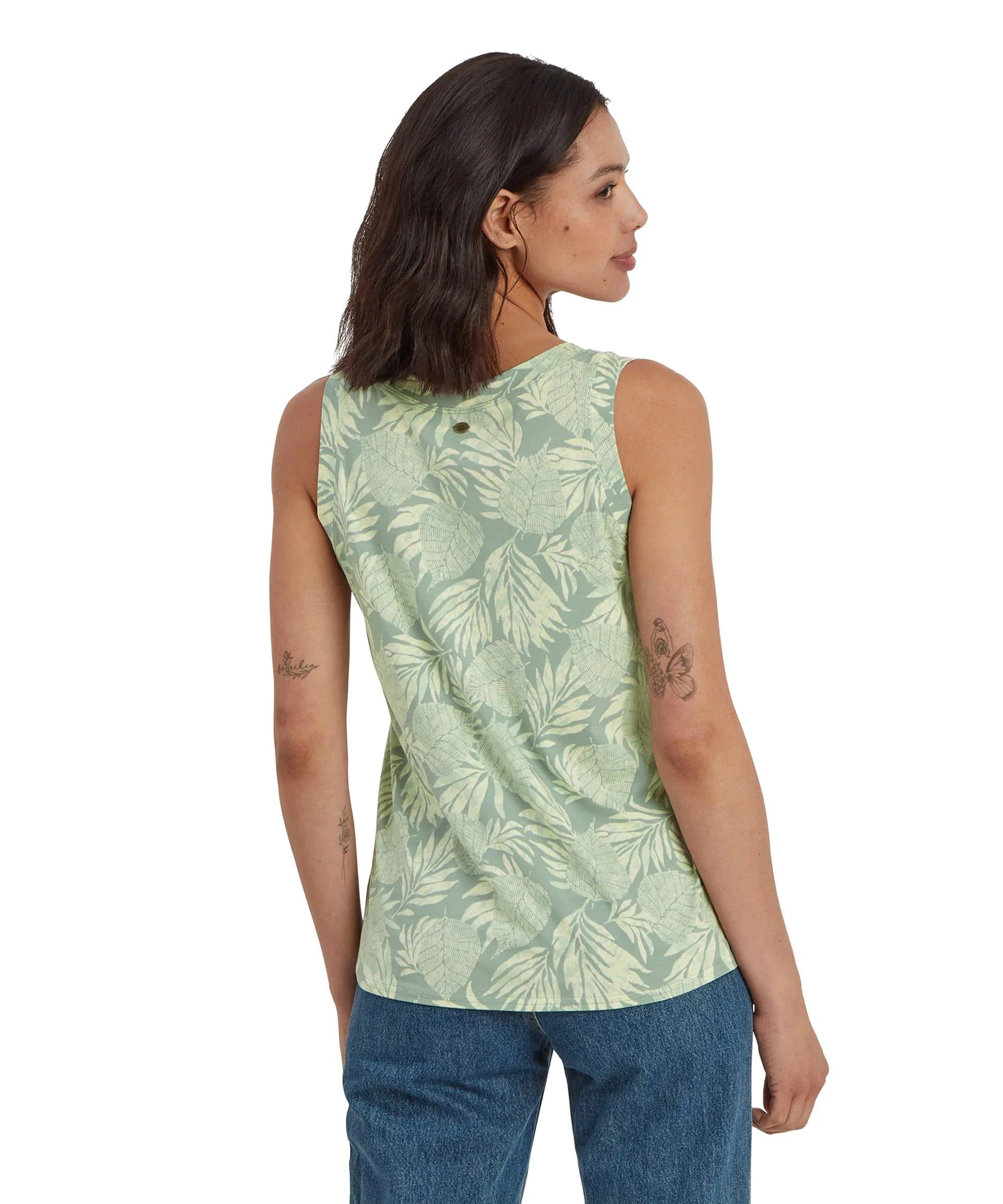 Women's Neha V-Neck Tank Top - Green - Image 3