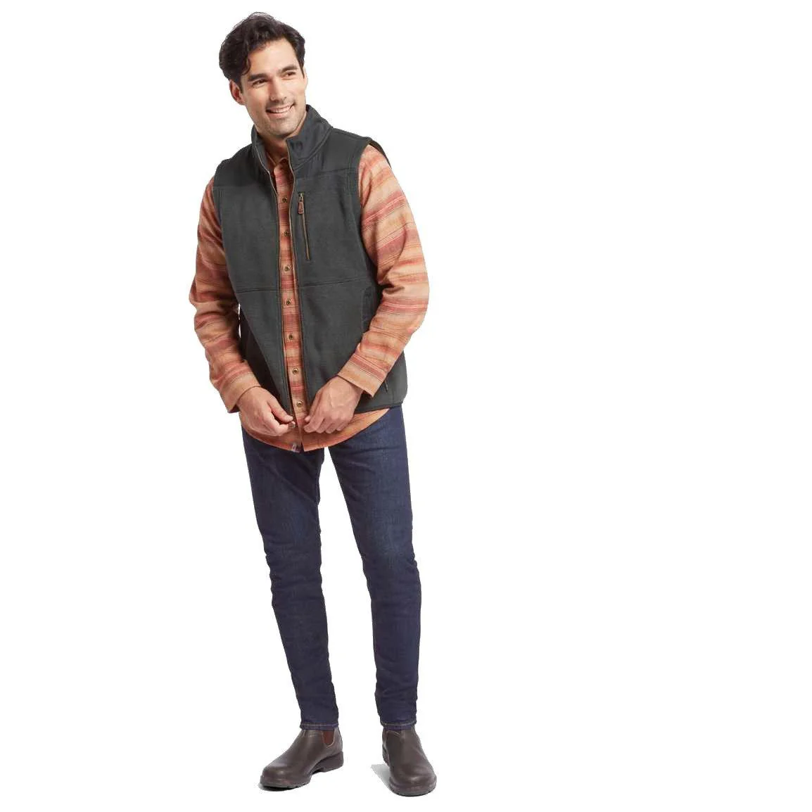 Men's Sanani Fleece Vest - Black - Image 5