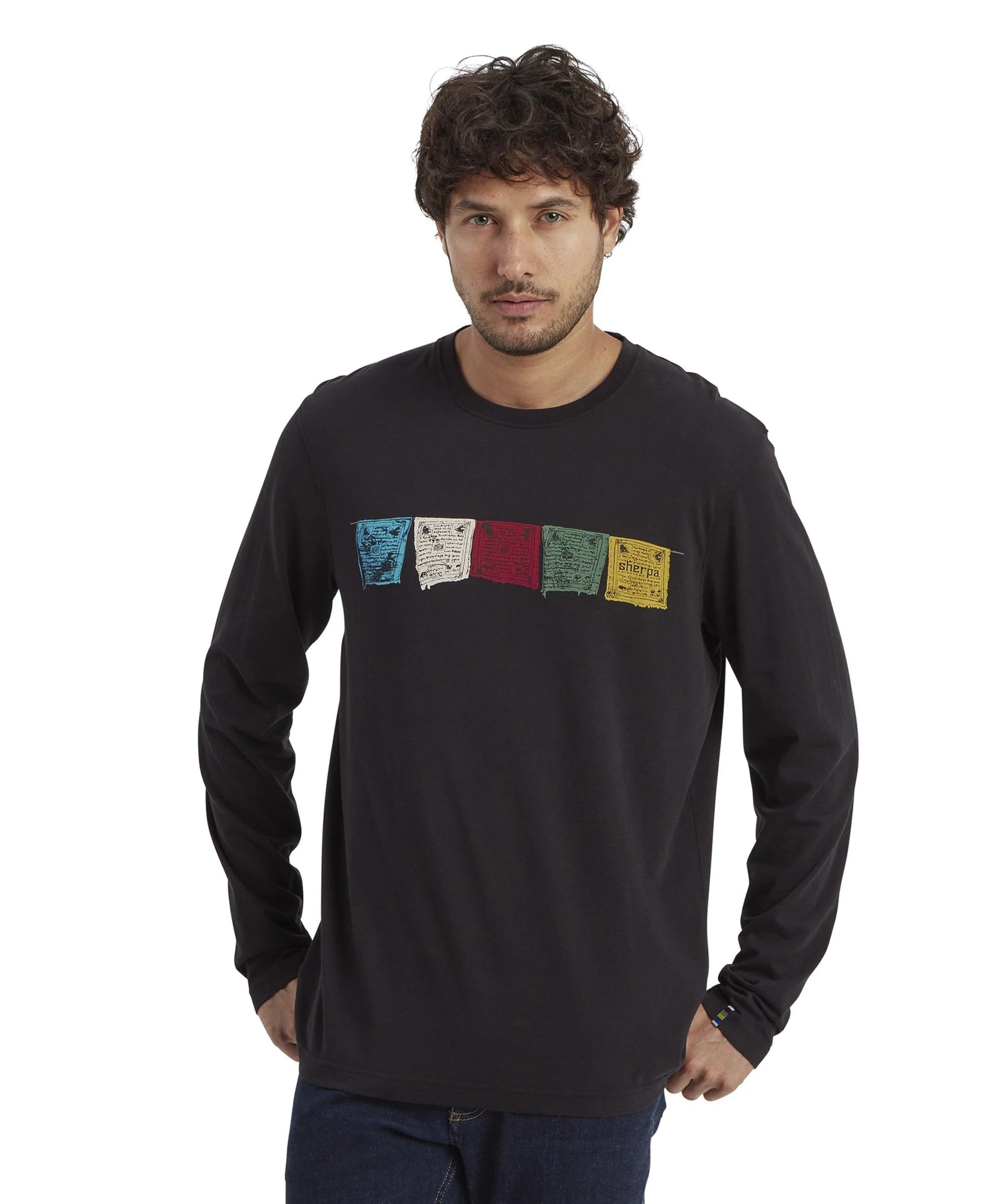 Men's Tarcho Long-Sleeve T-Shirt - Black - Image 2