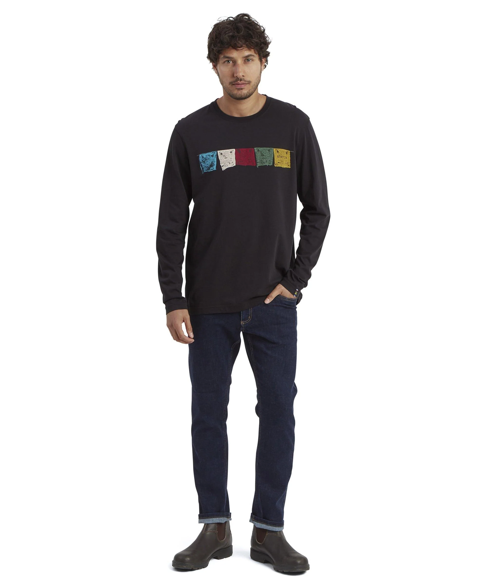 Men's Tarcho Long-Sleeve T-Shirt - Black - Image 6