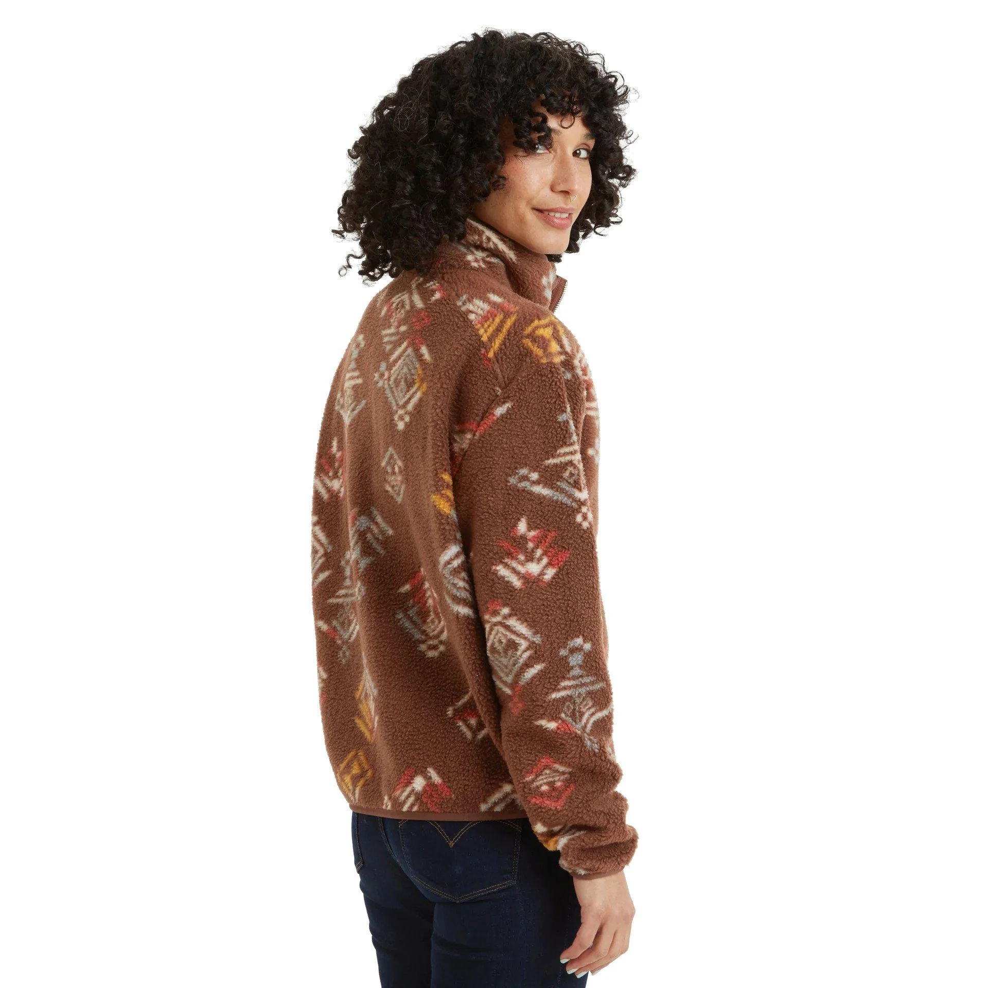 Women's Uddesya Fleece Jacket - Brown - Image 3