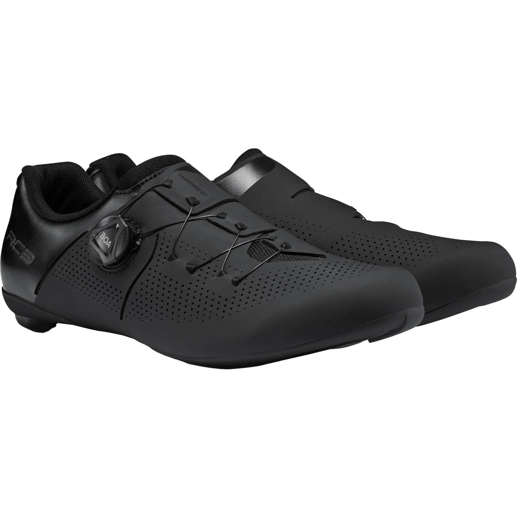 Men's RC3 Wide Cycling Shoes - Black - Image 3